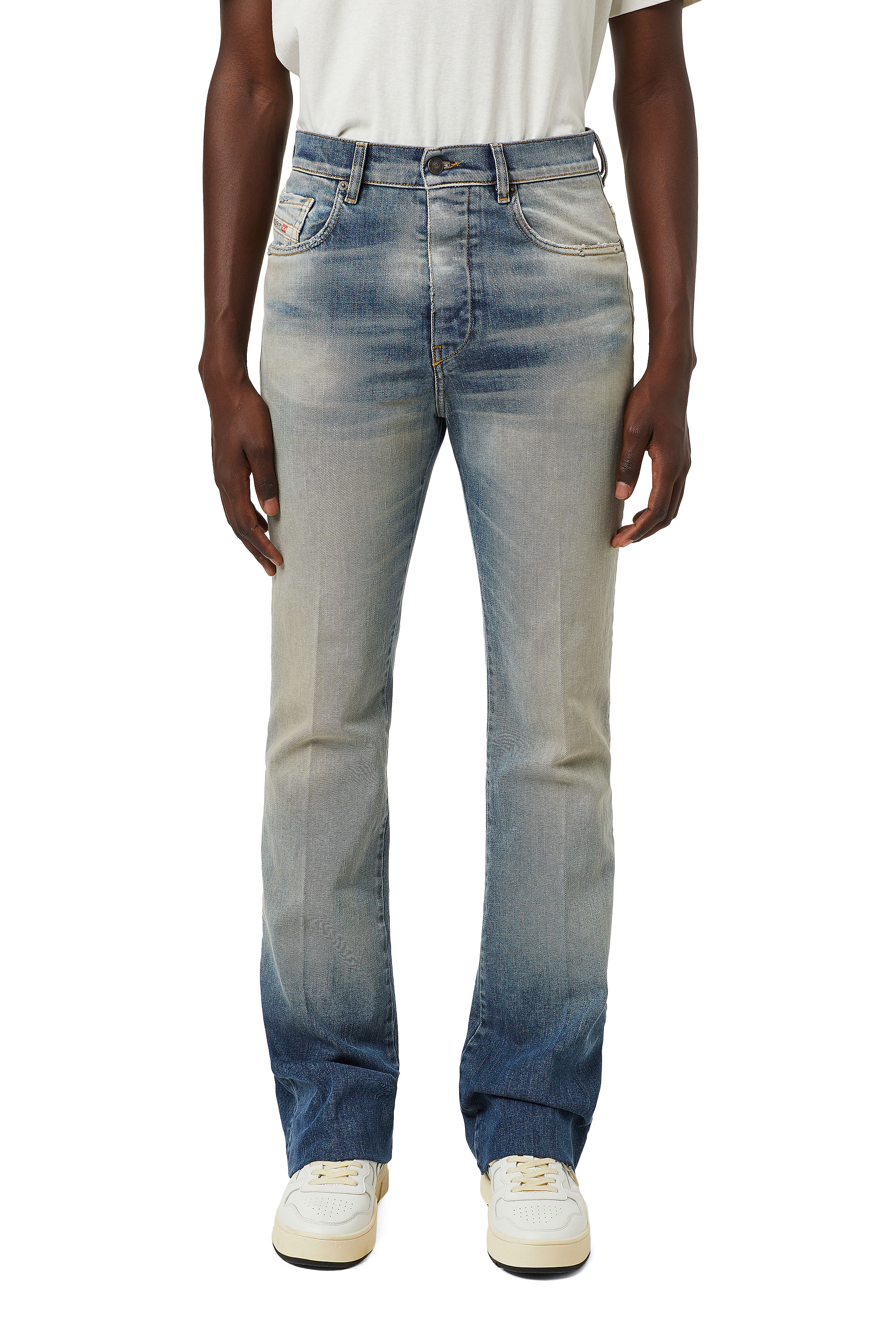 Diesel - D-Jefferr 09B43 Bootcut Jeans, Bleu Clair - Image 1