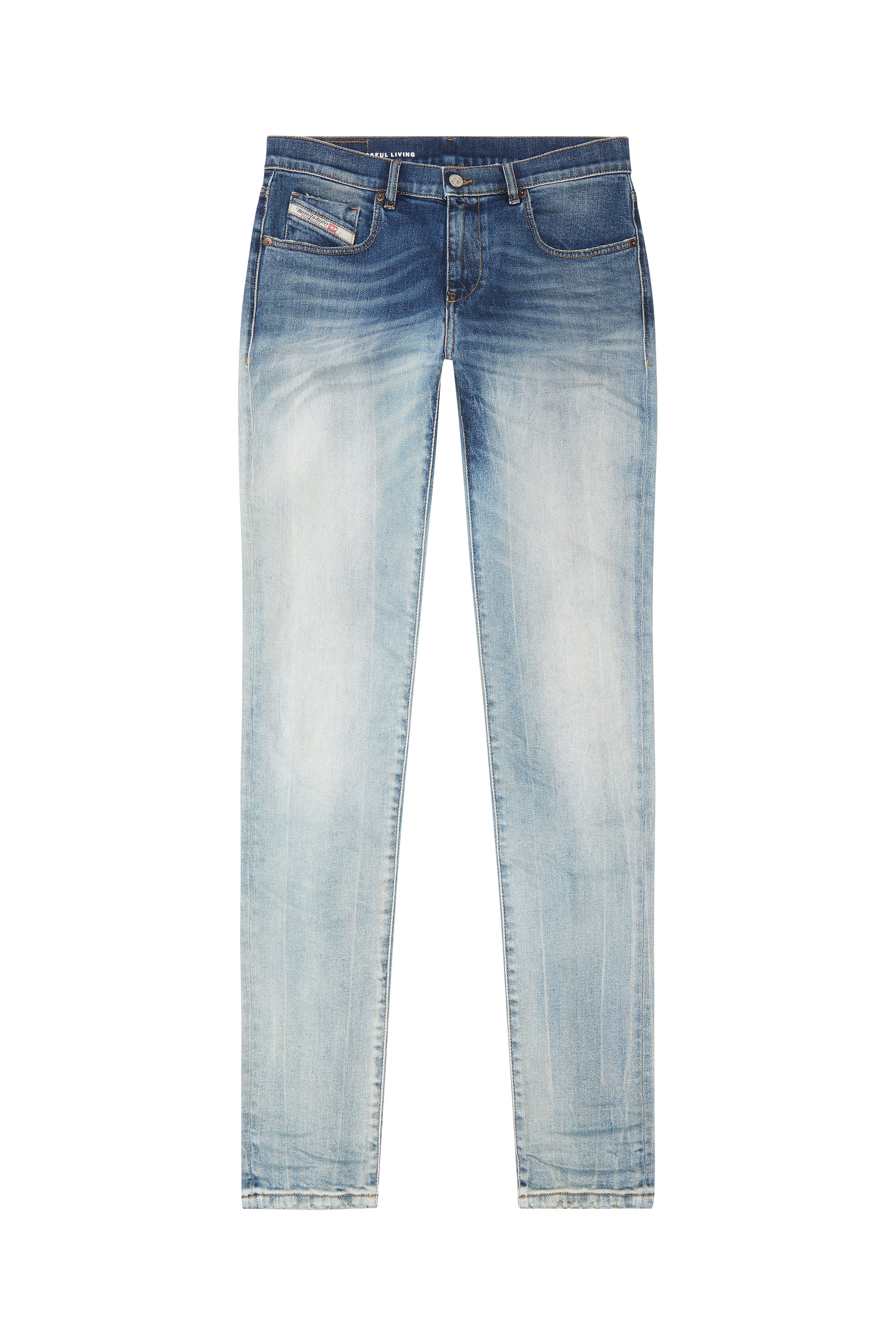 Diesel - Slim Jeans 2019 D-Strukt 09G28, Bleu moyen - Image 5