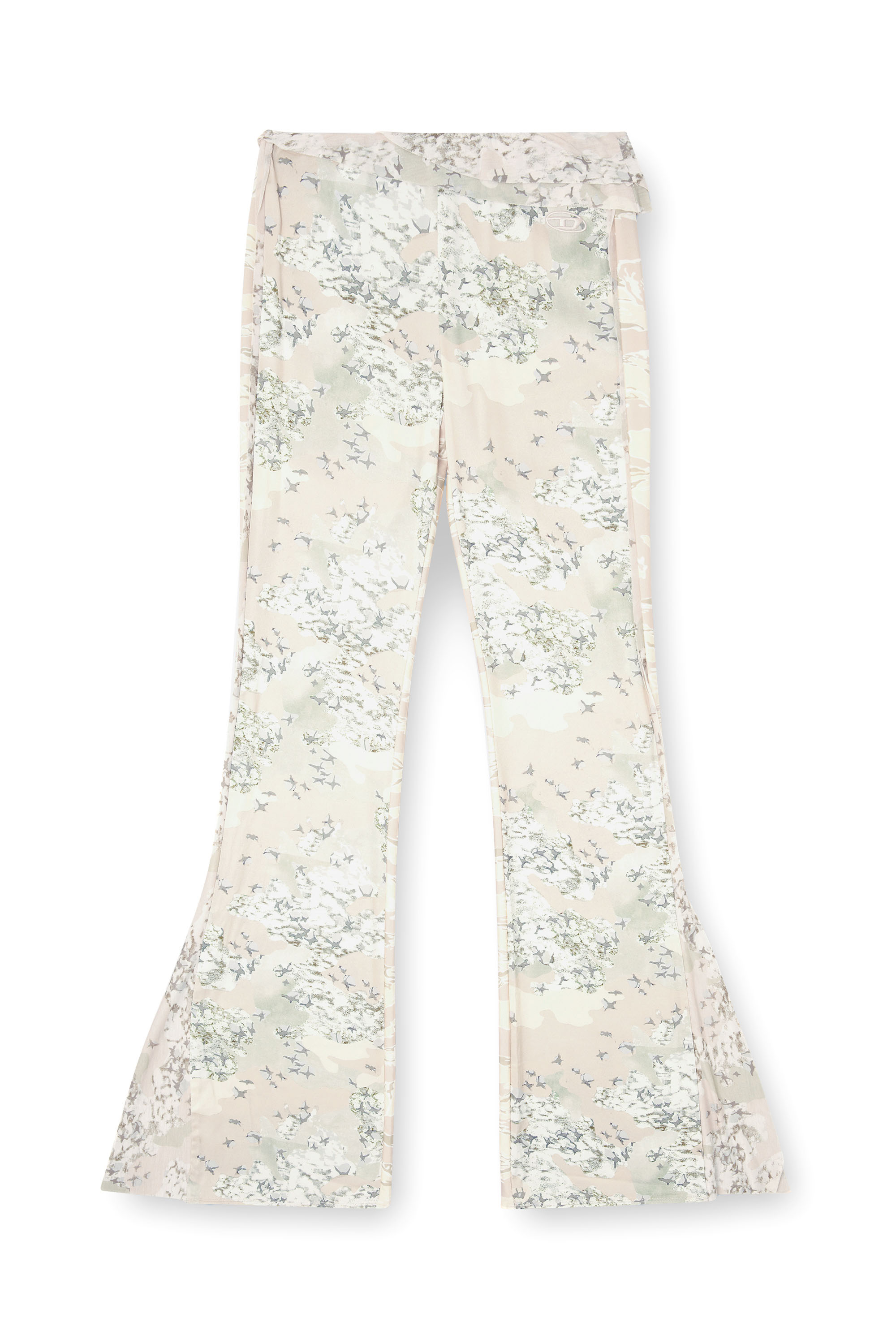 Diesel - P-AFFAL, Pantalon de jazz avec imprimés camouflage mélangés Femme in Beige - 4