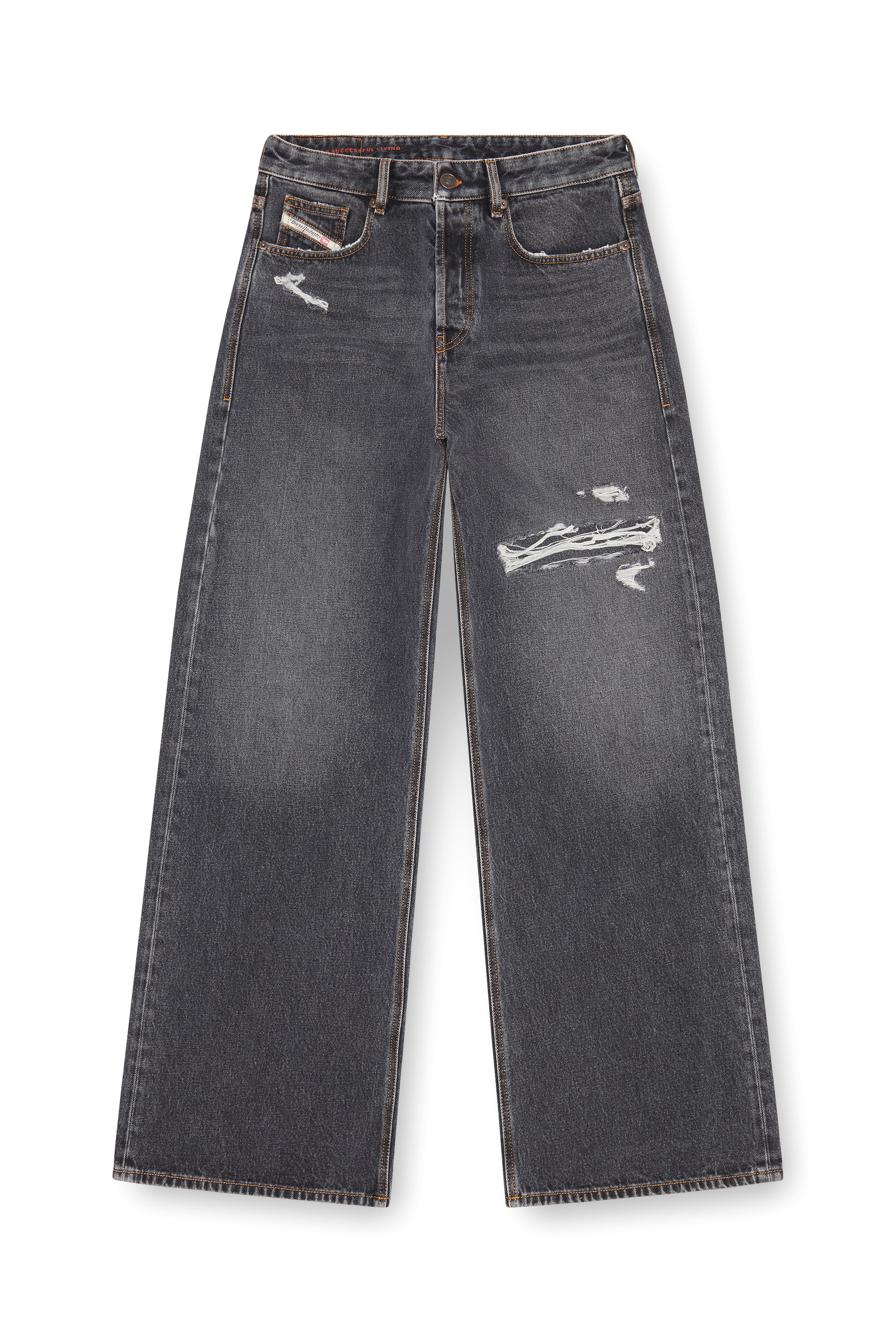 Diesel - Male's Relaxed Jeans D-Rise 007F6, Black/Dark Grey - 3