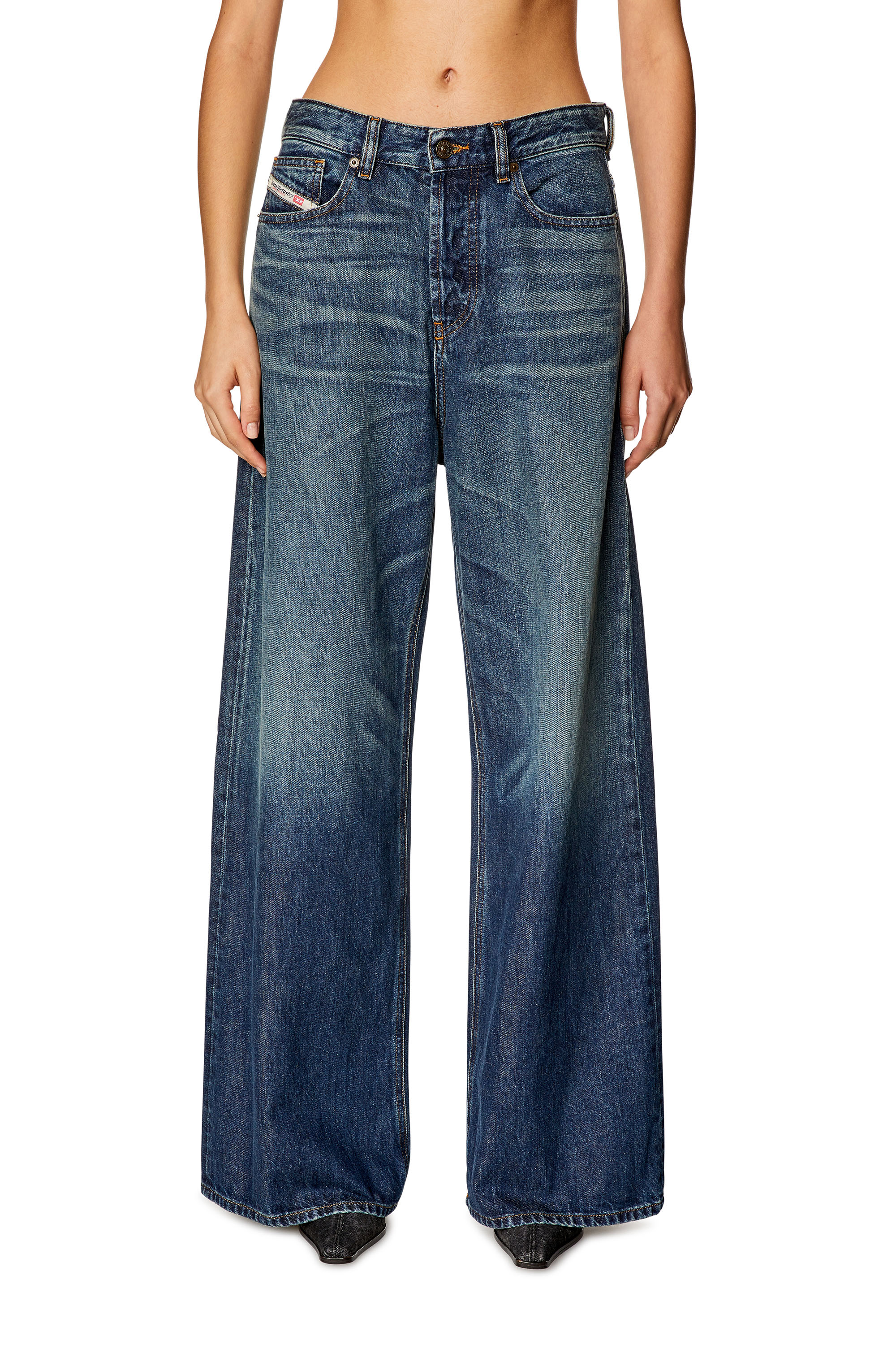 Diesel - Female Straight Jeans 1996 D-Sire 09H59, Dark Blue - Image 1