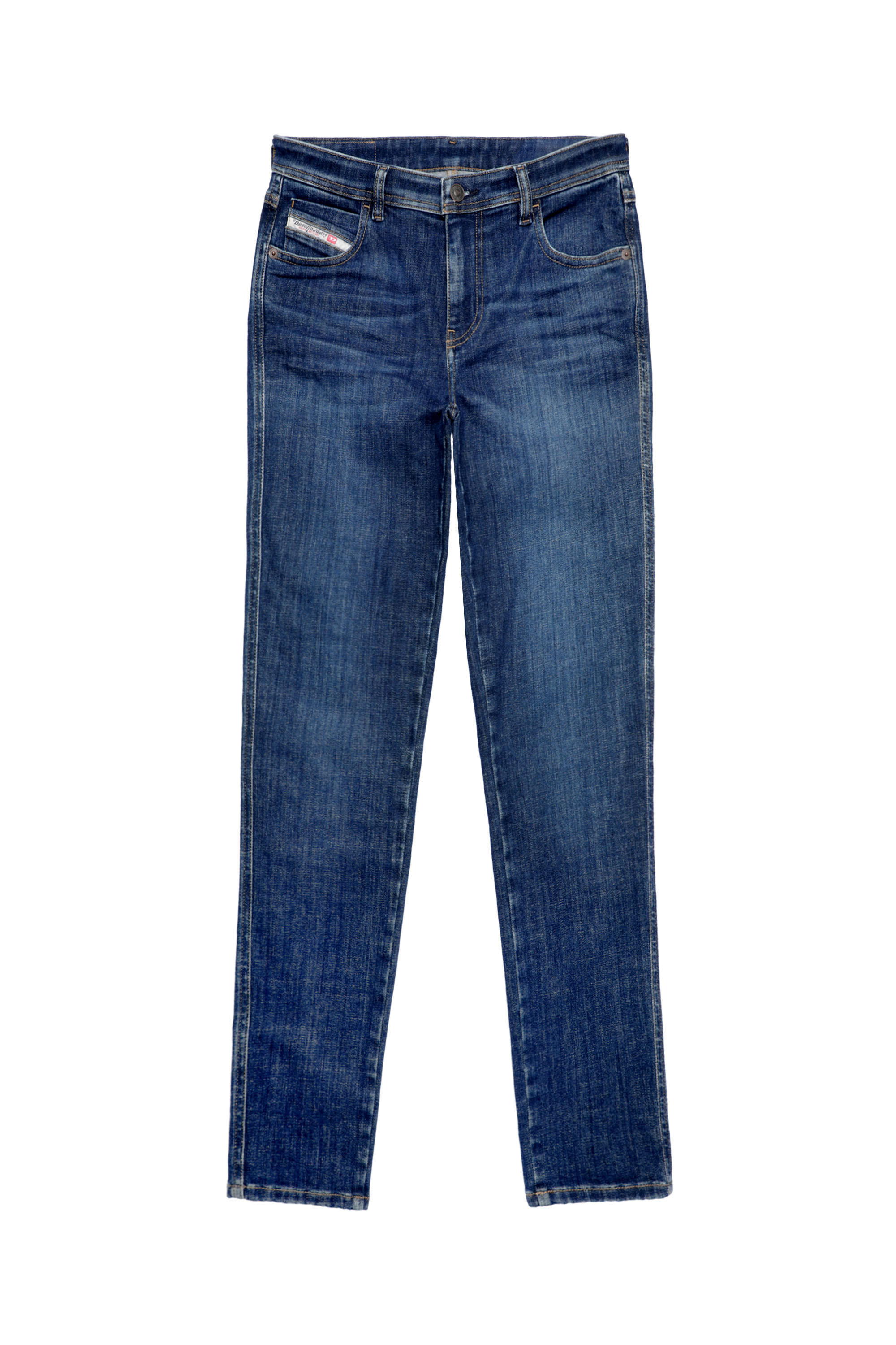 Diesel - 2015 BABHILA 09C58 Skinny Jeans, Dark Blue - Image 1