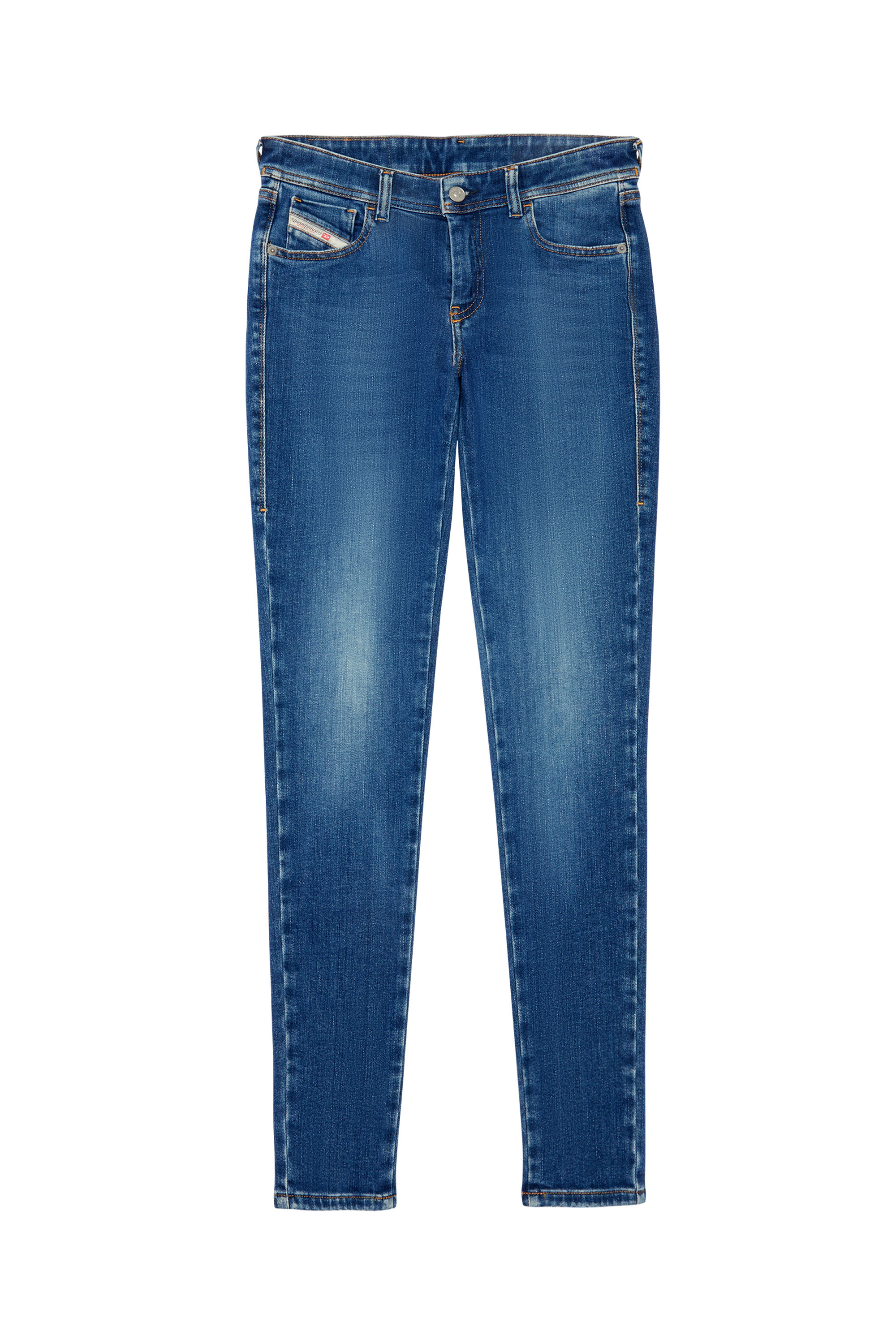Diesel - Super skinny Jeans 2018 Slandy-Low 09C21, Female's Super skinny Jeans - 2018 Slandy-Low in Medium Blue - 3