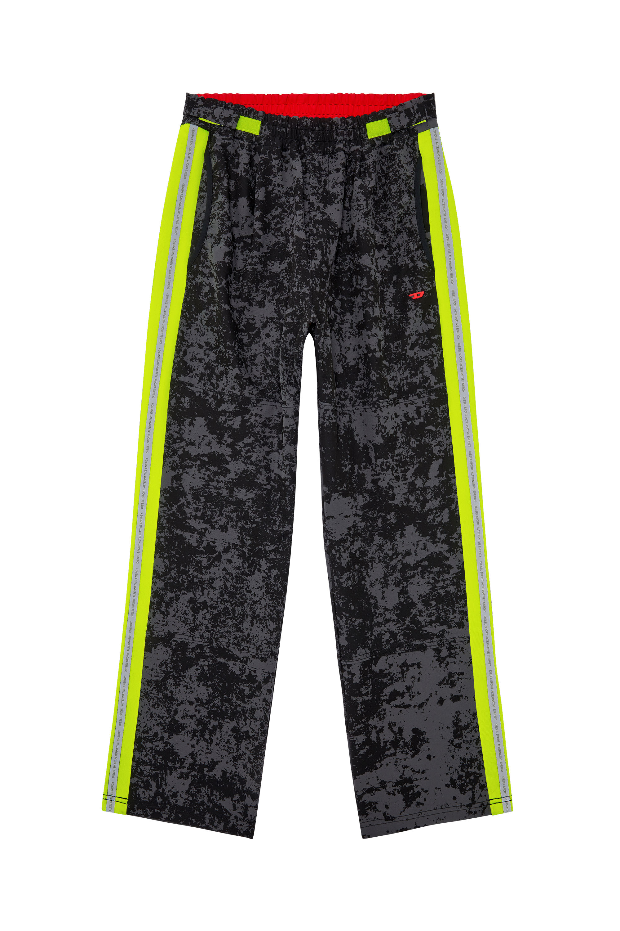 Diesel - AMWB-WINSTON-WT30, Male Woven track pants with cloudy print in Multicolor - Image 5
