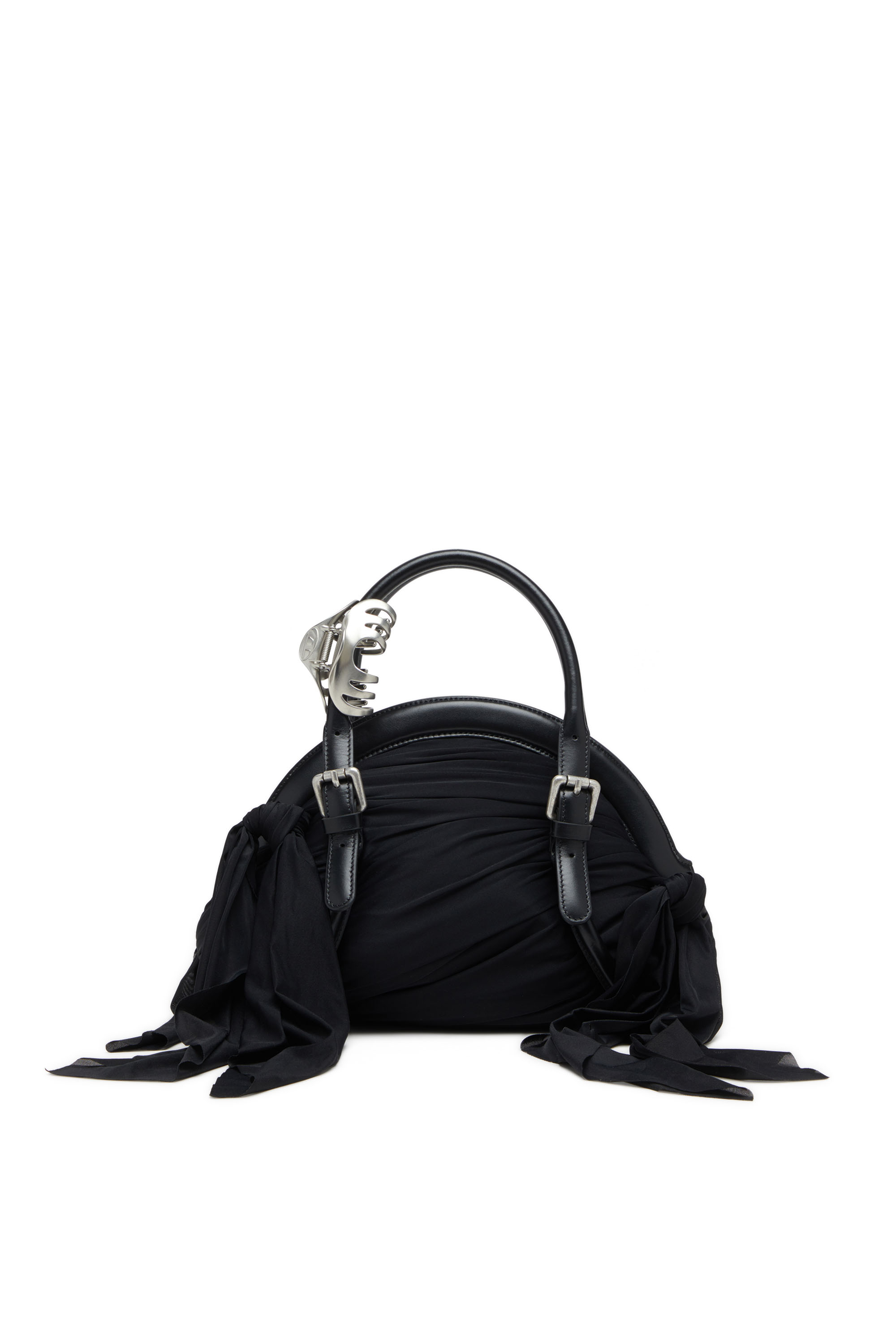 Diesel - TRASH-D TOP HANDLE, Female's Bandana handbag in jersey and leather in null - 1