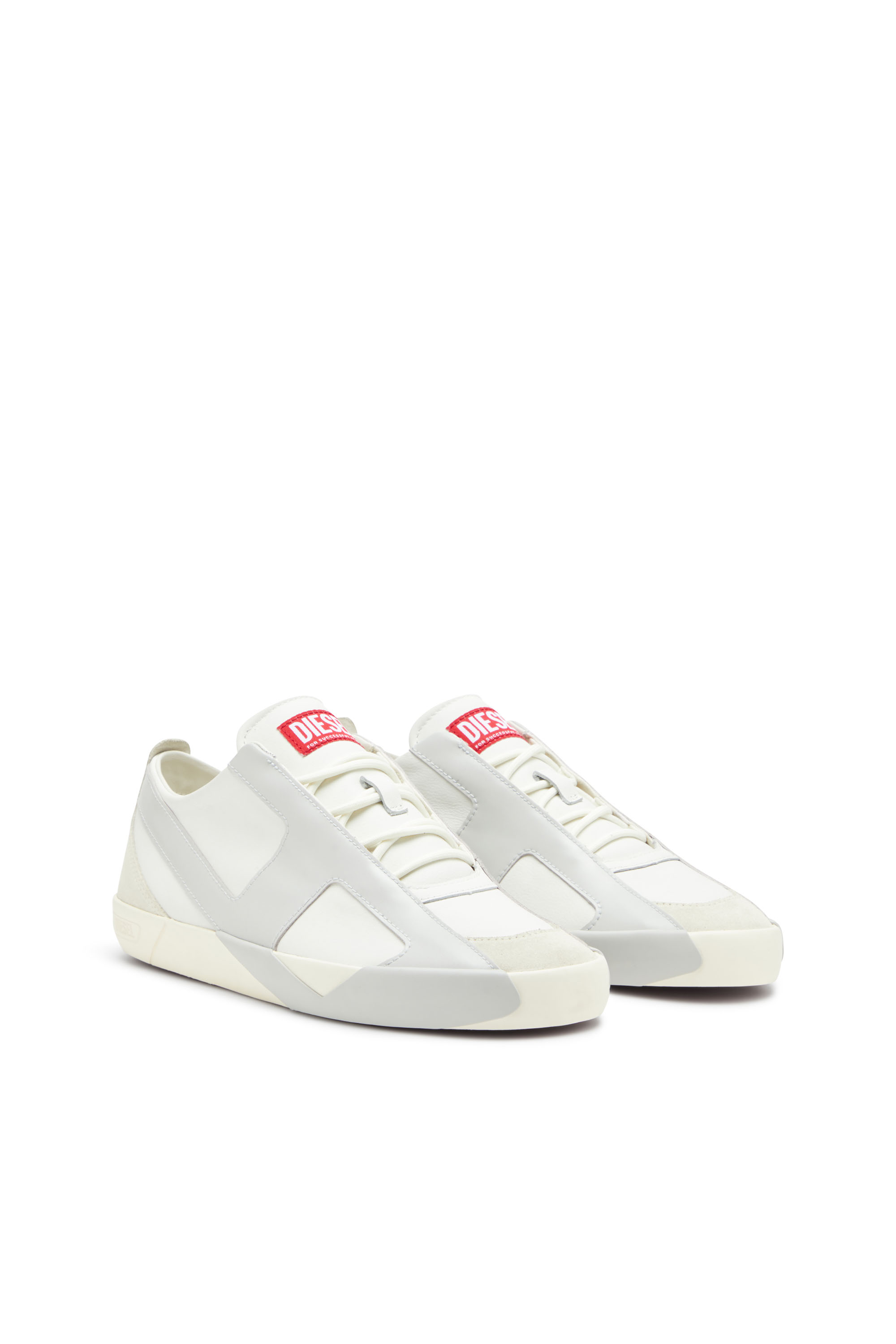 Diesel - S-SLANTE-D LOW, Male's S-Slante-D-Sneakers in suede and leather with D logo in null - 2