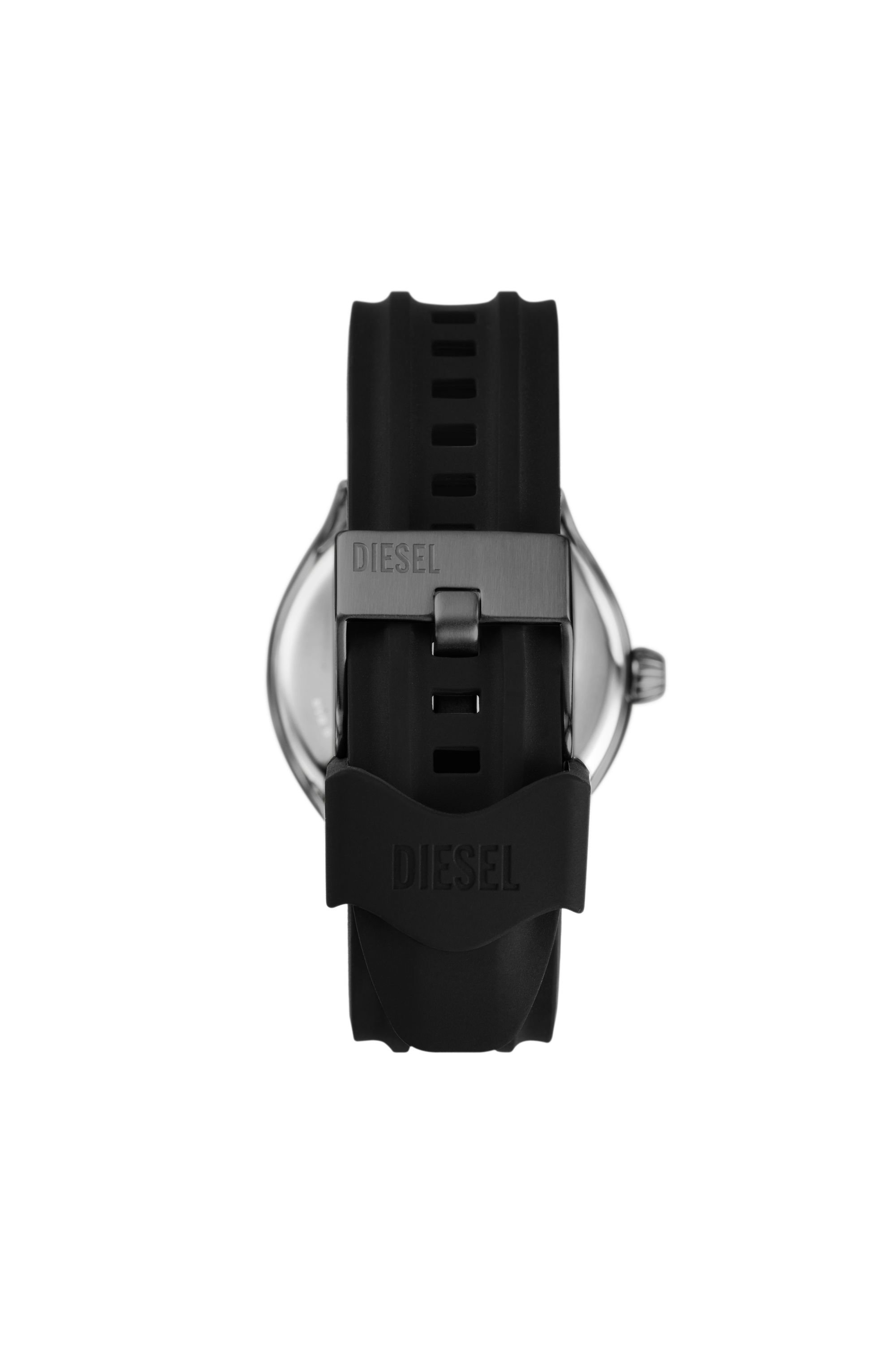 Diesel - DZ2201, Male Streamline three-hand black silicone watch in Black - Image 2