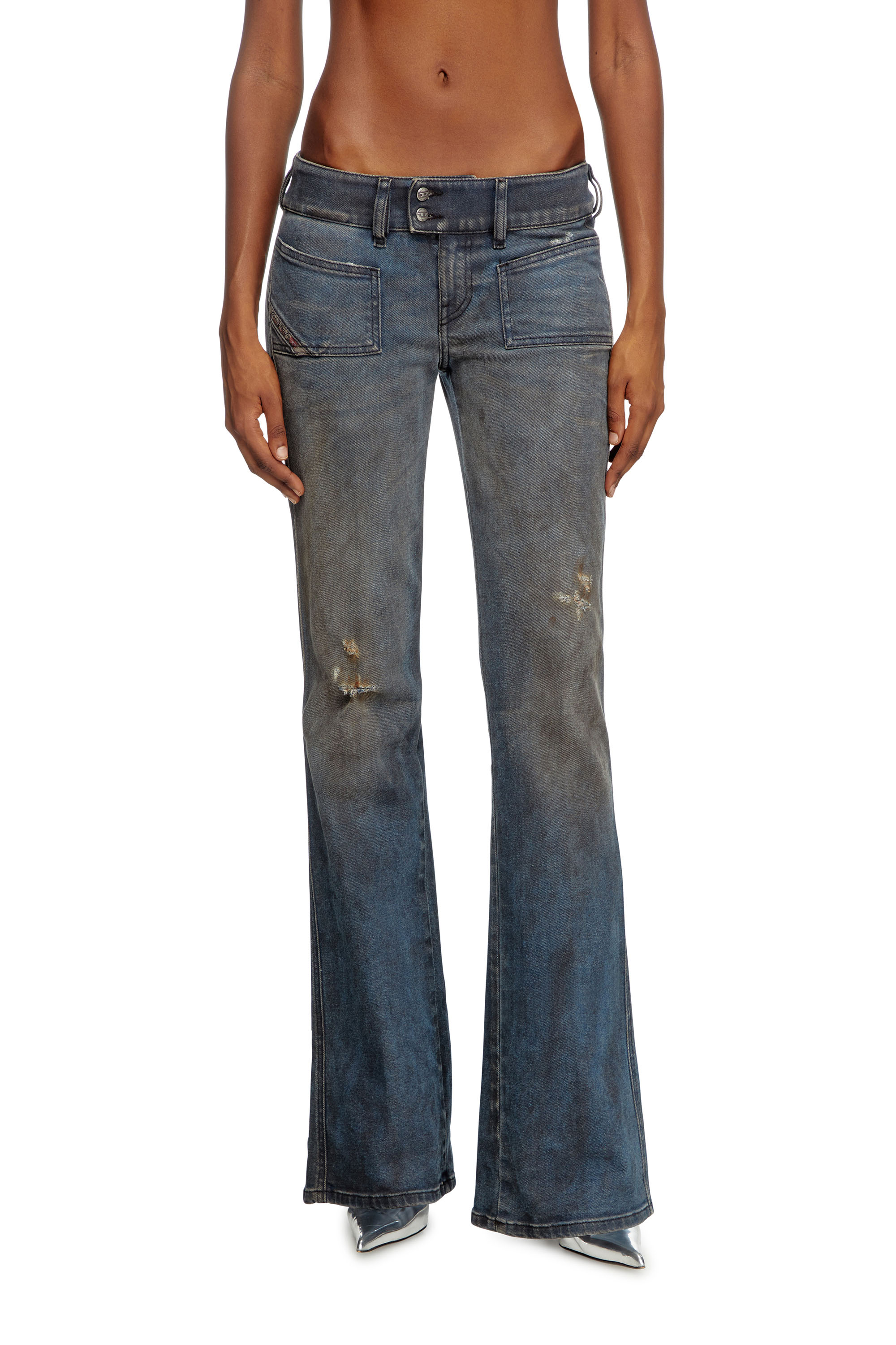 Diesel - Female's Bootcut Jeans D-Hush 09L25, Medium Blue - 1