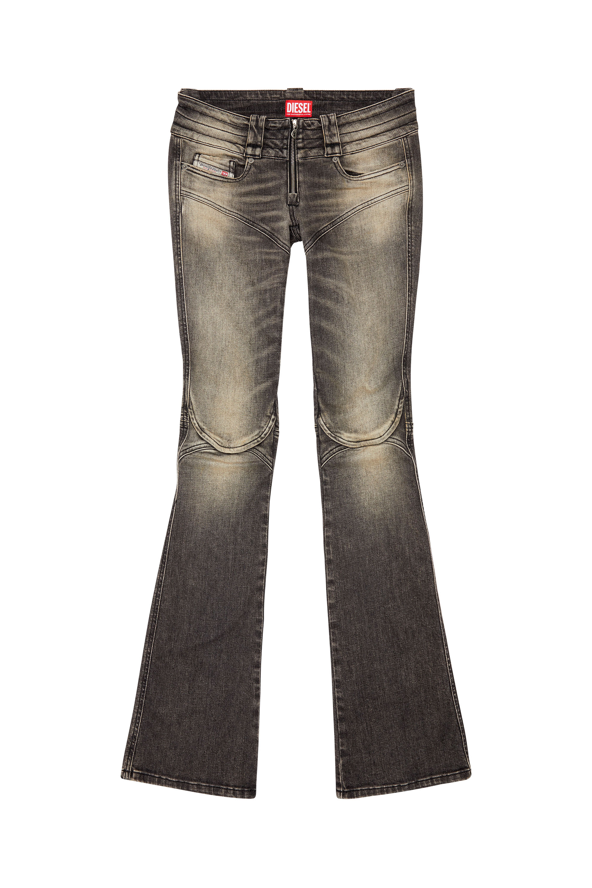 Diesel - Bootcut and Flare Jeans Belthy 0JGAL, Black/Dark Grey - Image 1