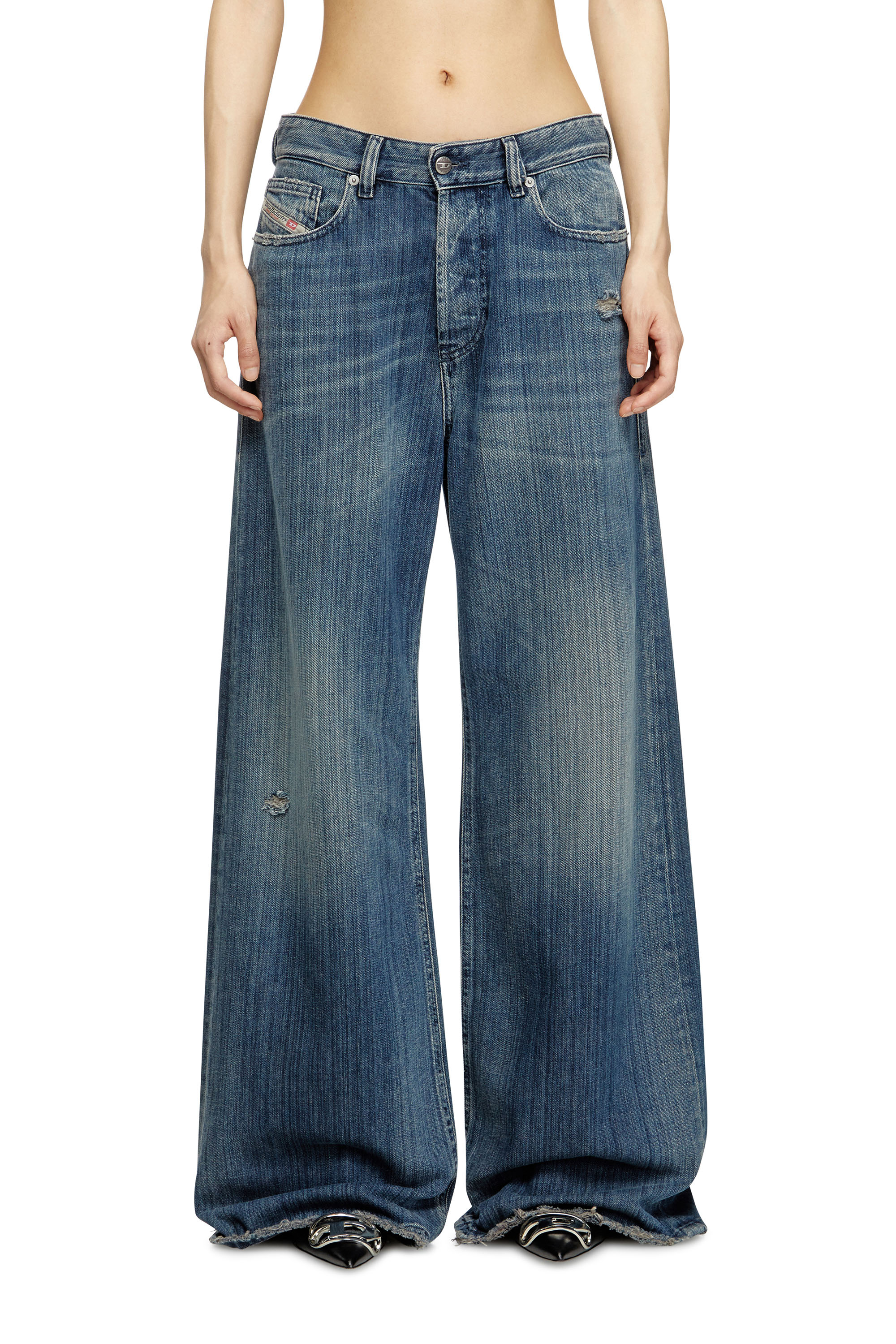 Diesel - Female's Relaxed Jeans 1996 D-Sire 09M09, Dark Blue - 1