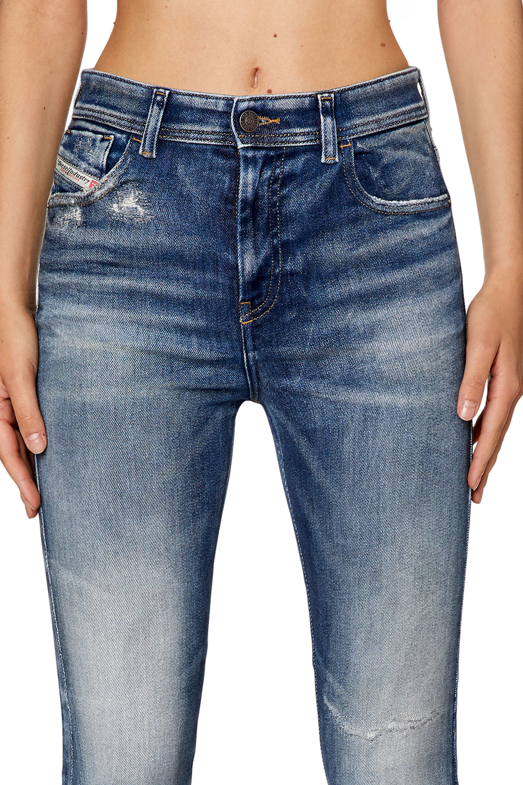 Diesel - Super skinny Jeans 1984 Slandy-High 09G14, Bleu moyen - Image 3