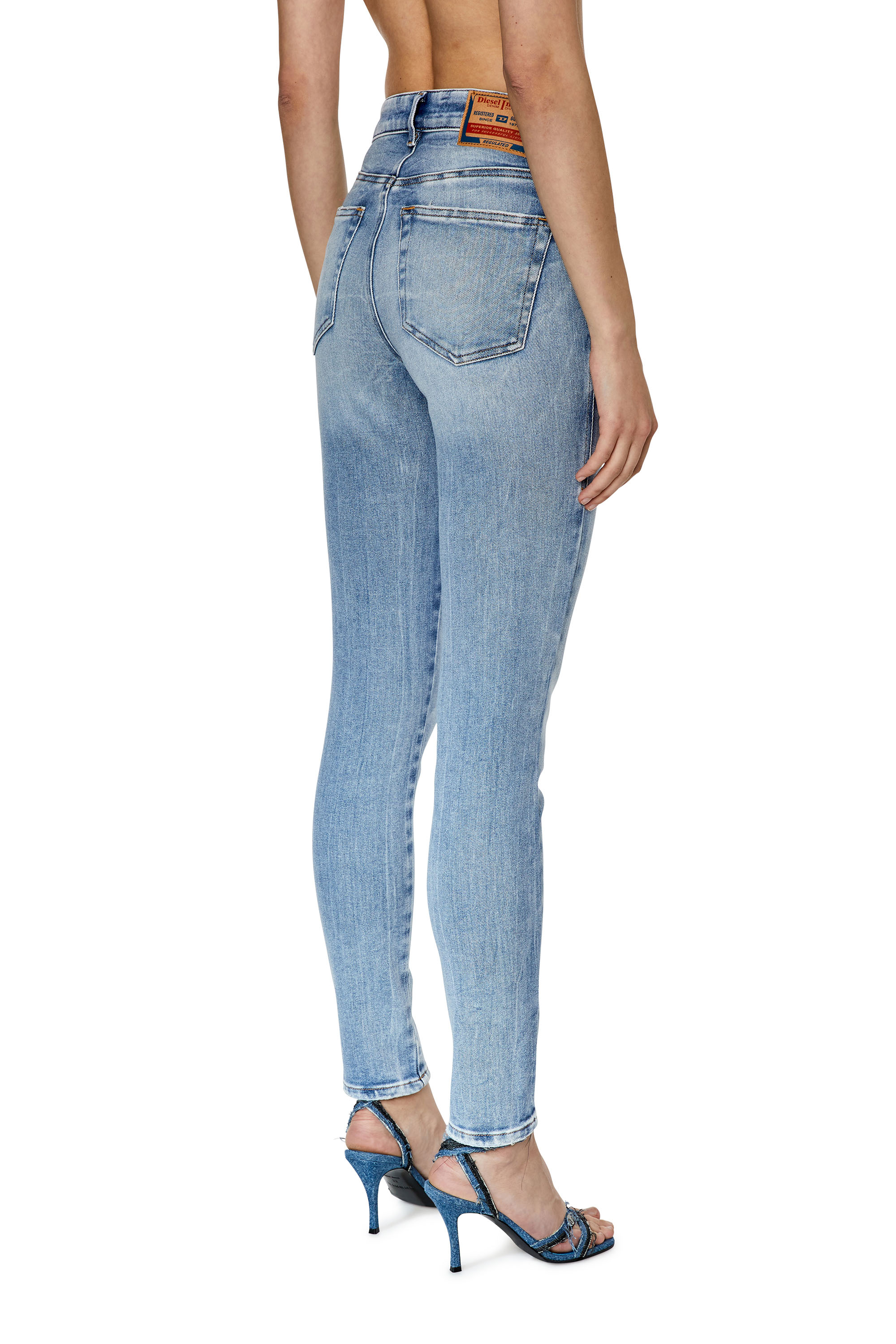 Diesel - Super skinny Jeans 2017 Slandy 09G18, Bleu Clair - Image 2