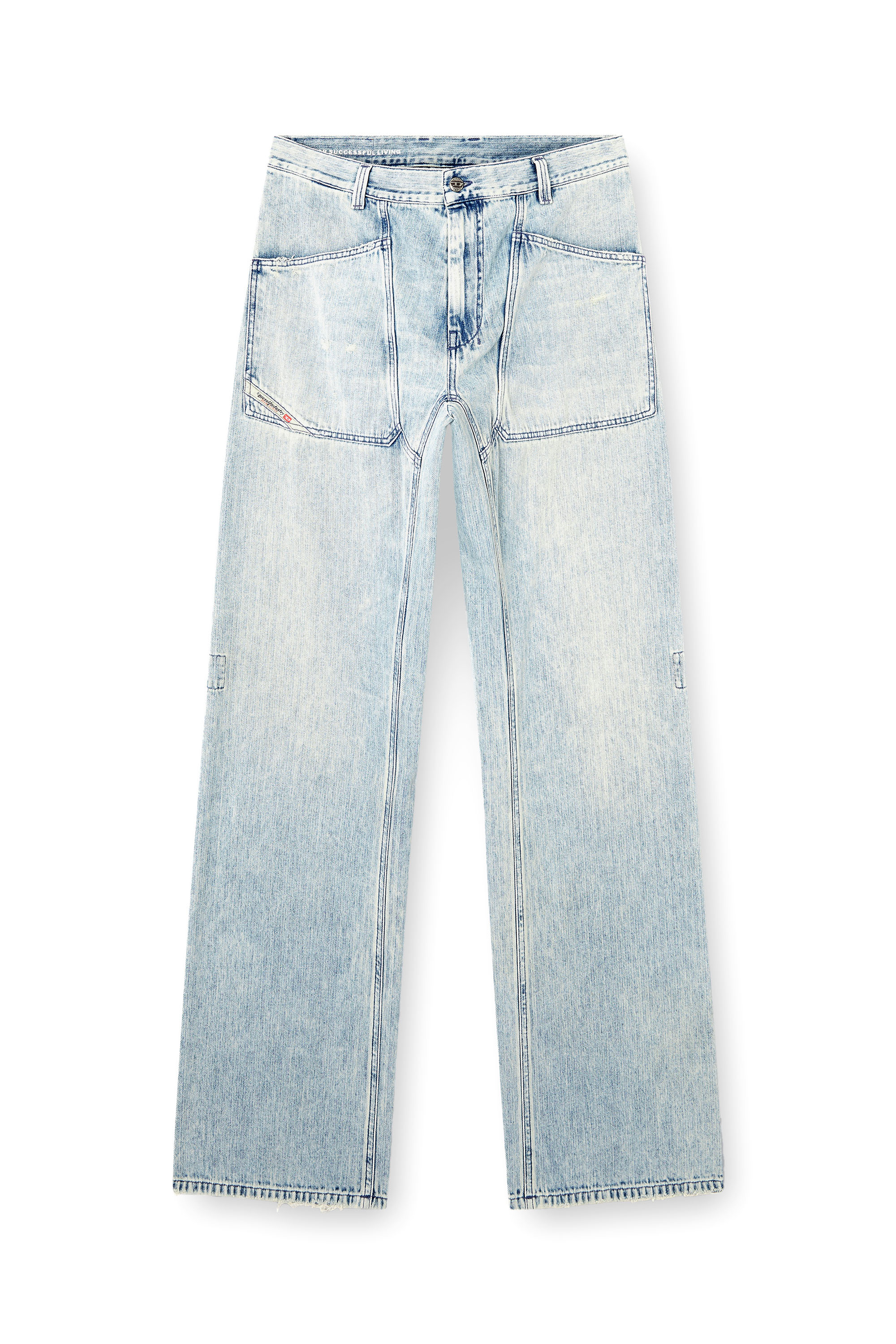 Diesel - Male's Relaxed Jeans D-Zeta 09L60, Light Blue - 3