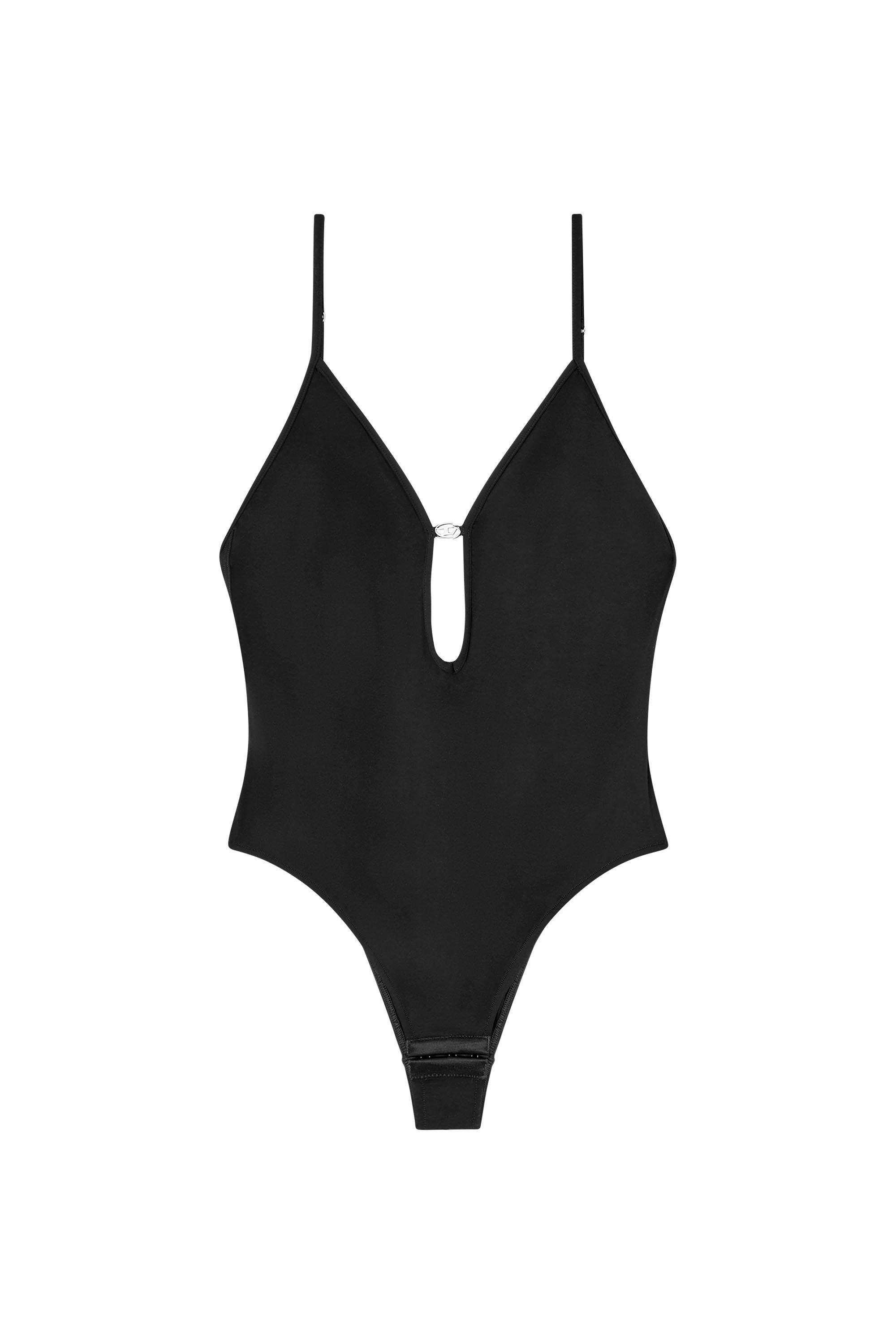 Diesel - UFBY-OVAL-D-BODYSUIT, Female's Oval D bodysuit in Black - 4