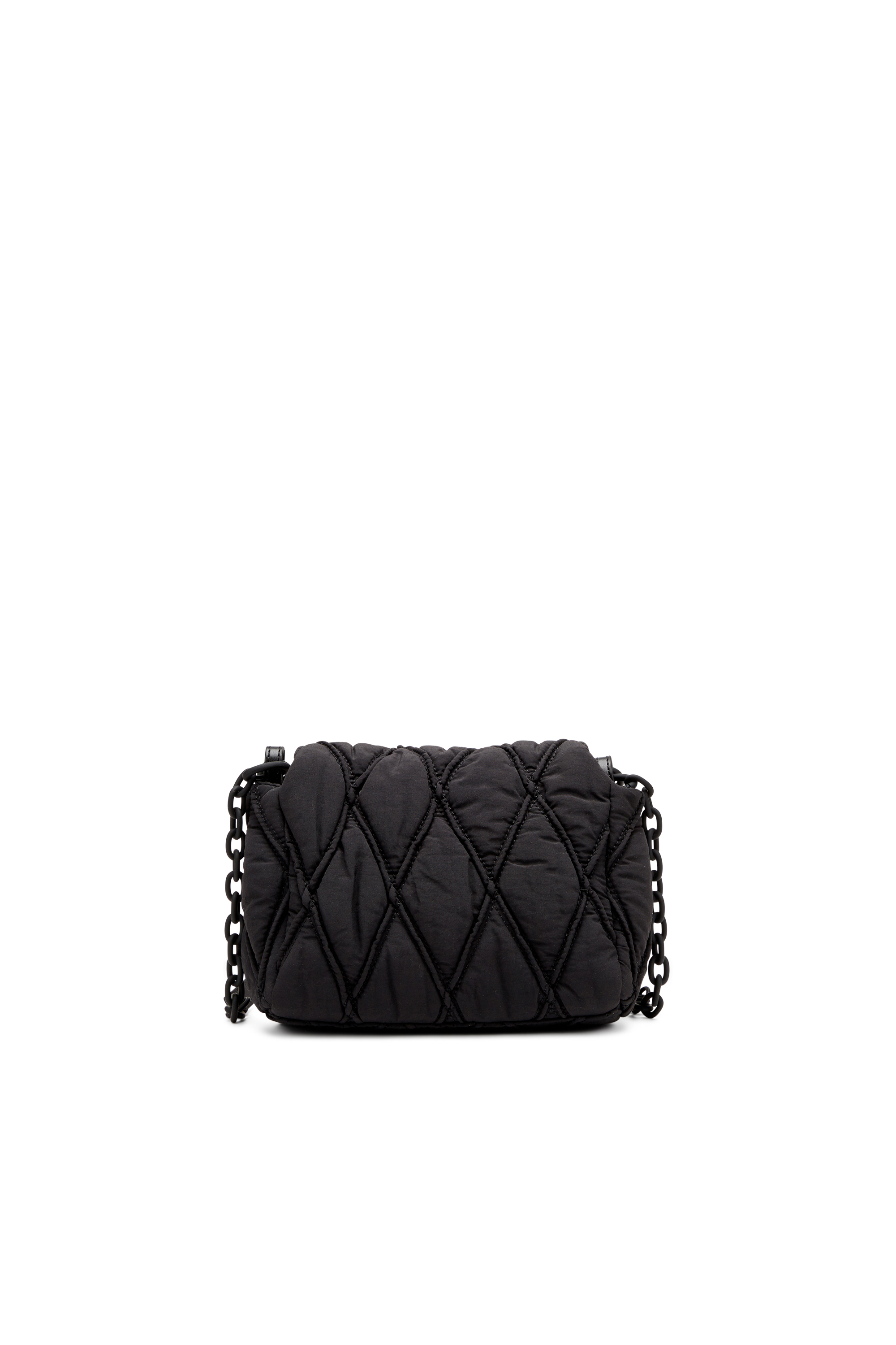 Diesel - CHARM-D SHOULDER S, Female's Charm-D S-Small shoulder bag in quilted nylon in Black - 2