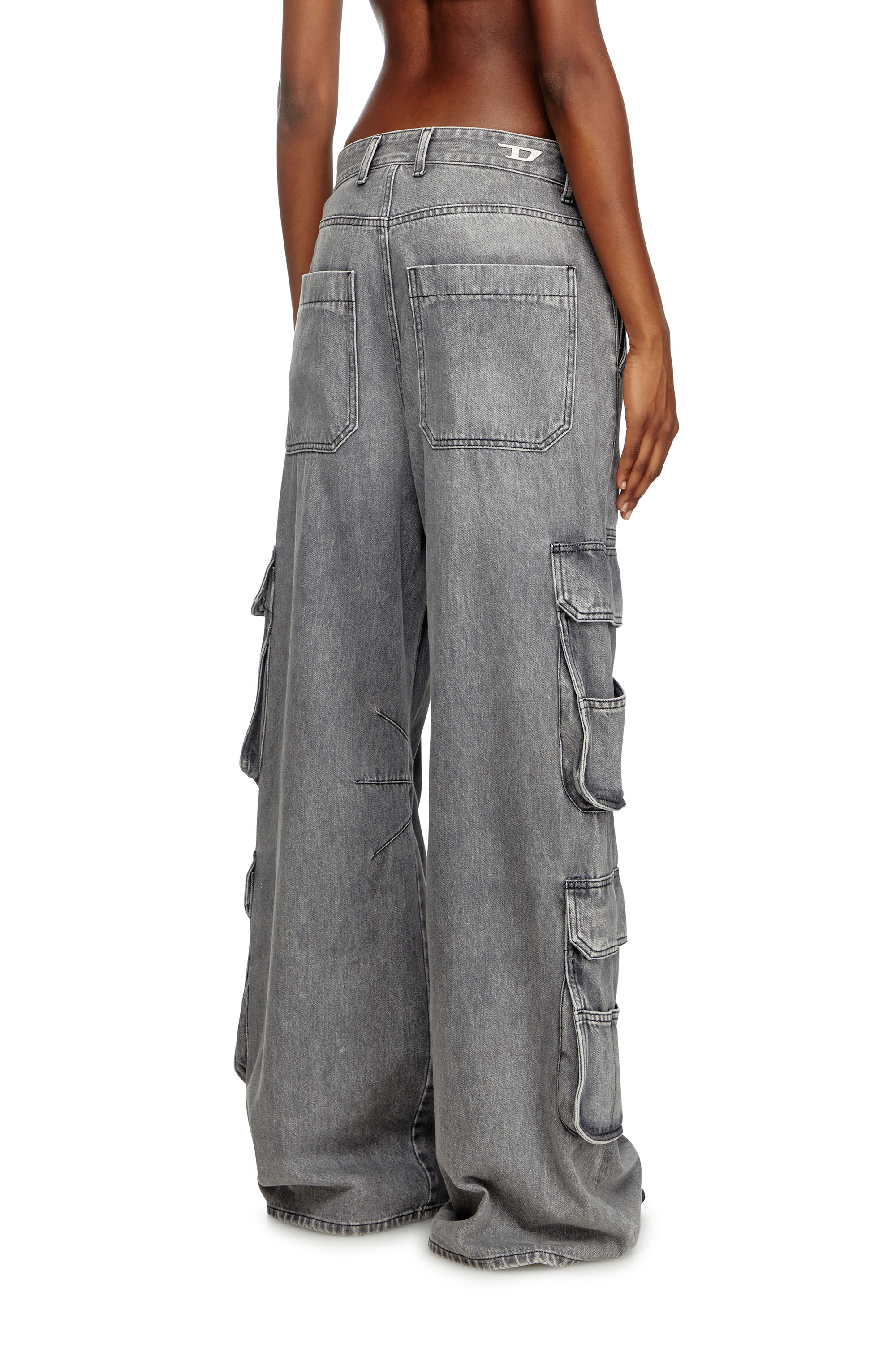 Diesel - Female's Relaxed Jeans 1996 D-Sire 0DCBE, Light Grey - 4