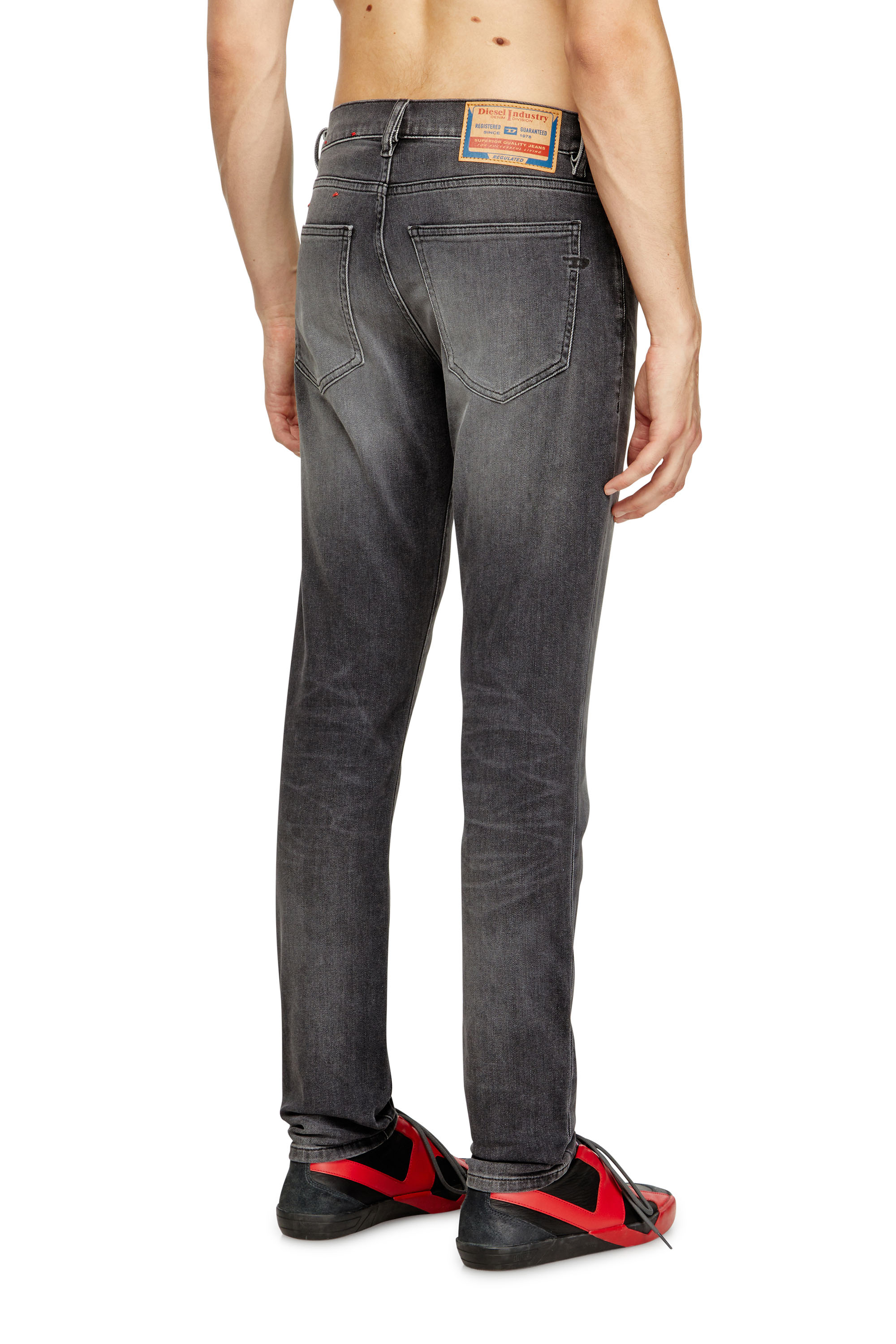 Diesel - Male's Slim Jeans 2019 D-Strukt 09J52, Black/Dark Grey - 4