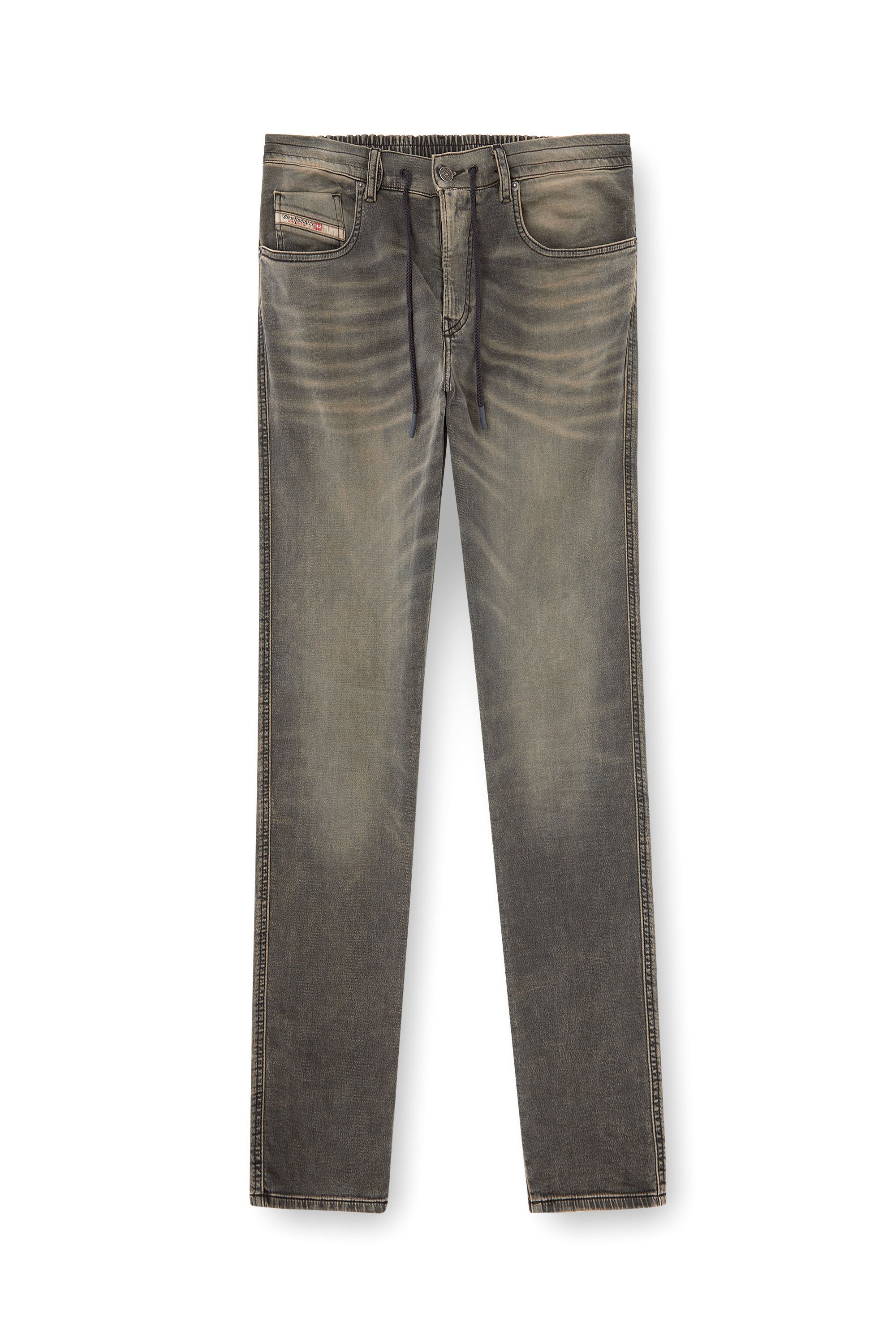 Diesel - Slim 2060 D-Strukt Joggjeans® 068PD Homme, Gris Clair - Image 3