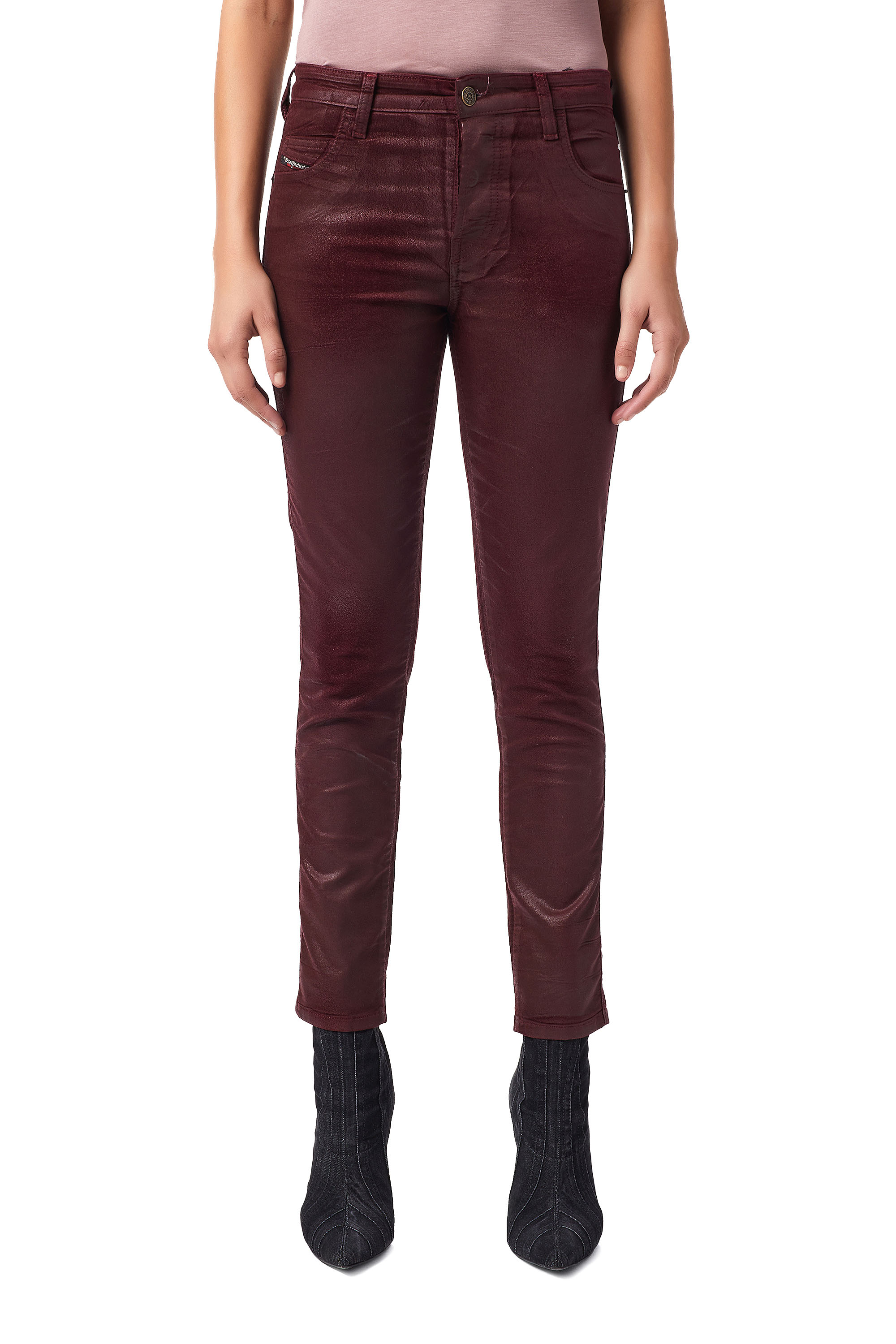 Diesel - 2015 BABHILA 069XI Skinny Jeans, Red - Image 1