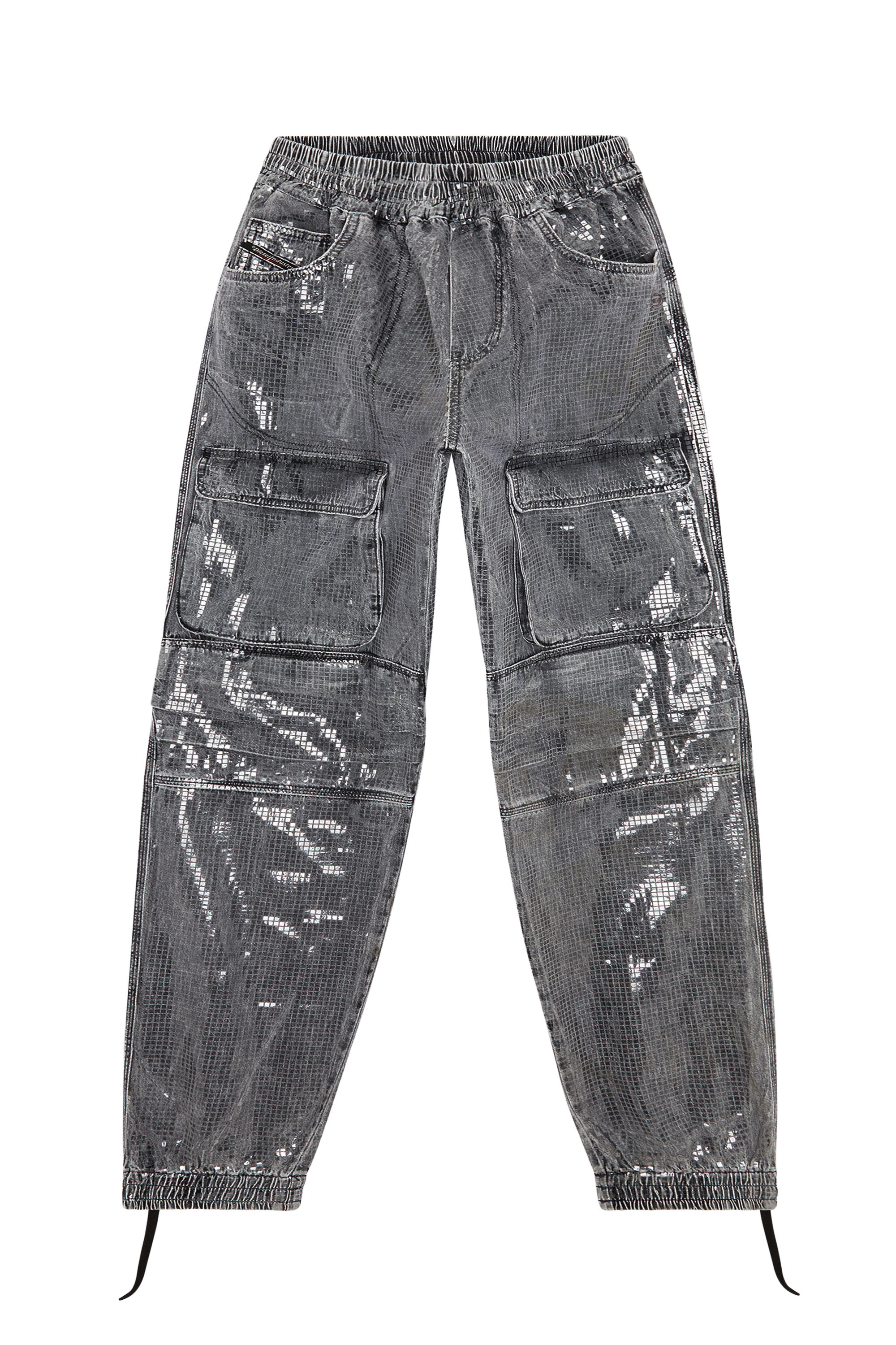 Diesel - Femme Straight Jeans D-Mirt 0PGAC, Noir/Gris foncé - Image 5
