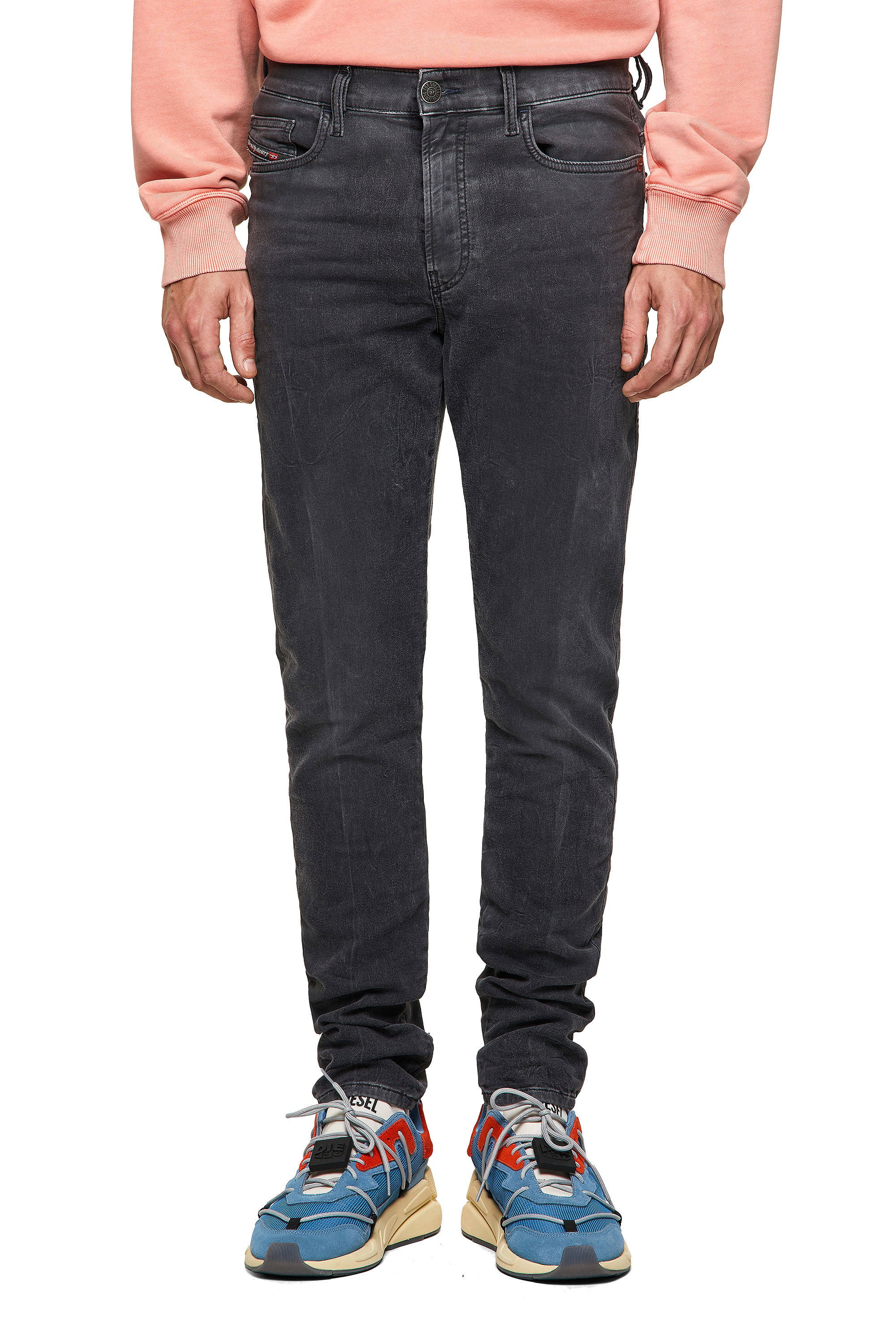 Diesel - D-Amny JoggJeans® 09A74 Skinny, Black/Dark Grey - Image 1