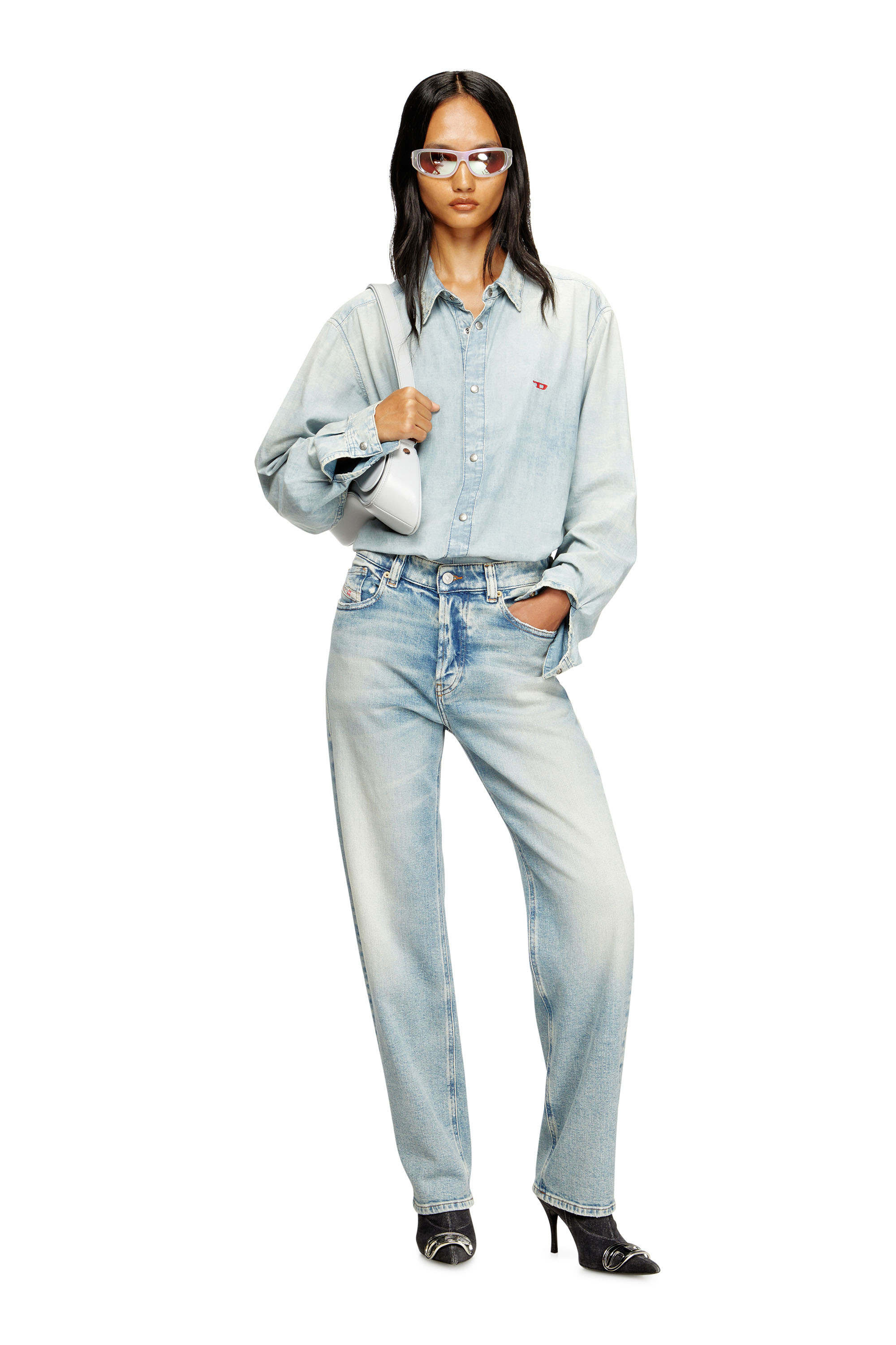Diesel - Female's Regular Jeans 1988 D-Ark 09M21, Light Blue - 2