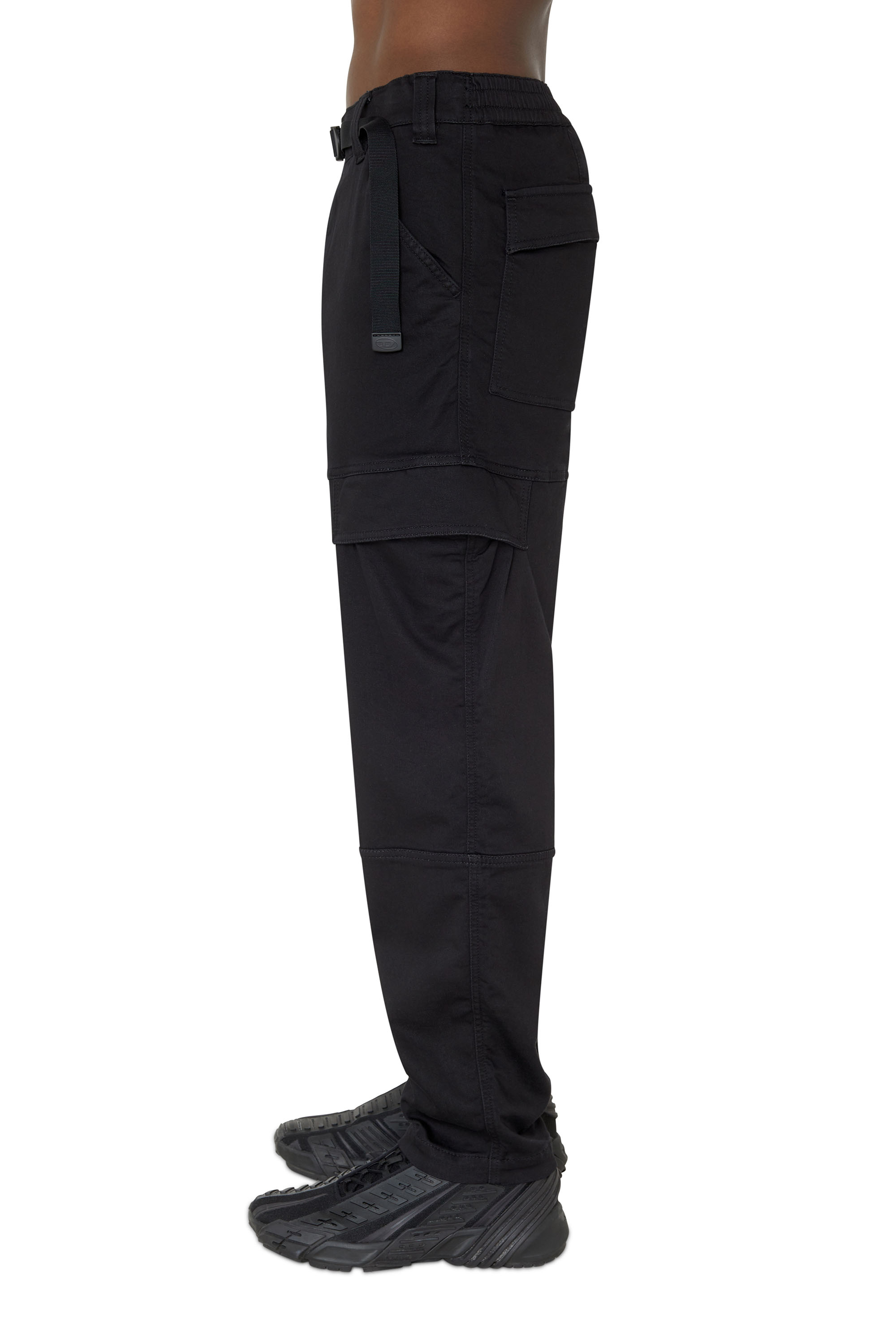 Diesel - Krooley JoggJeans® 069ZG Tapered, Black/Dark Grey - Image 6