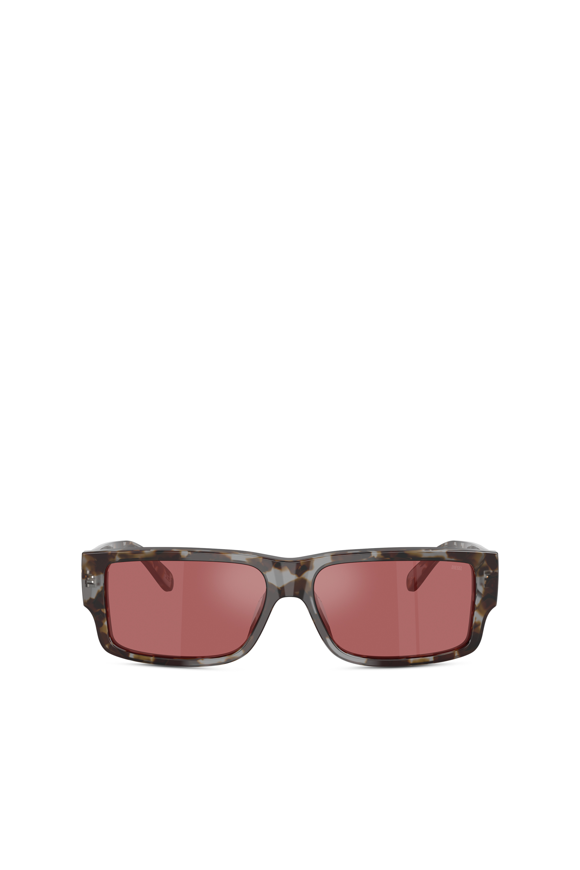 Diesel - 0DL2003 SIZE 57, Male's Rectangle sunglasses in Red - 1