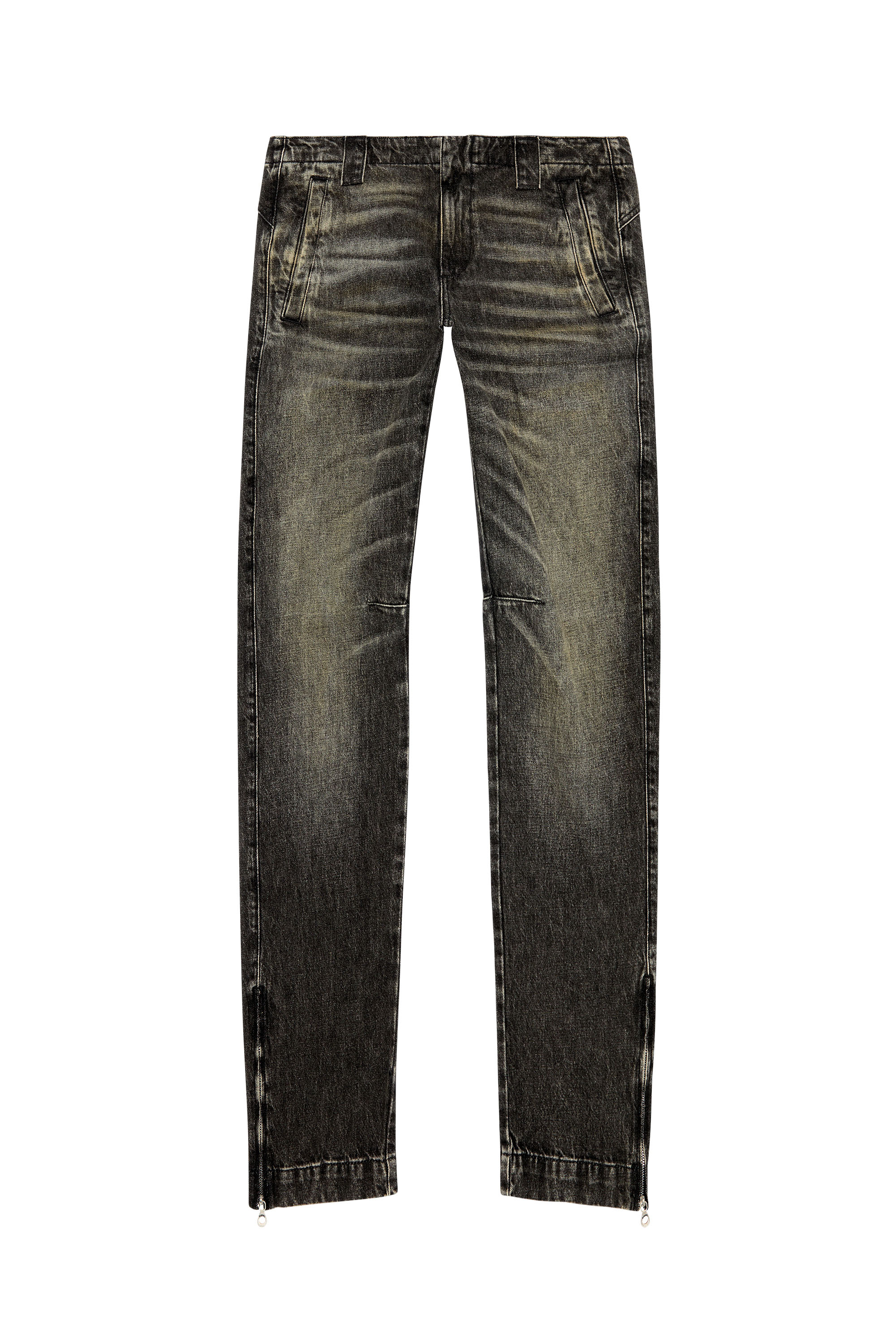 Diesel - Straight Jeans D-Gene 0GHAA, Noir/Gris foncé - Image 3