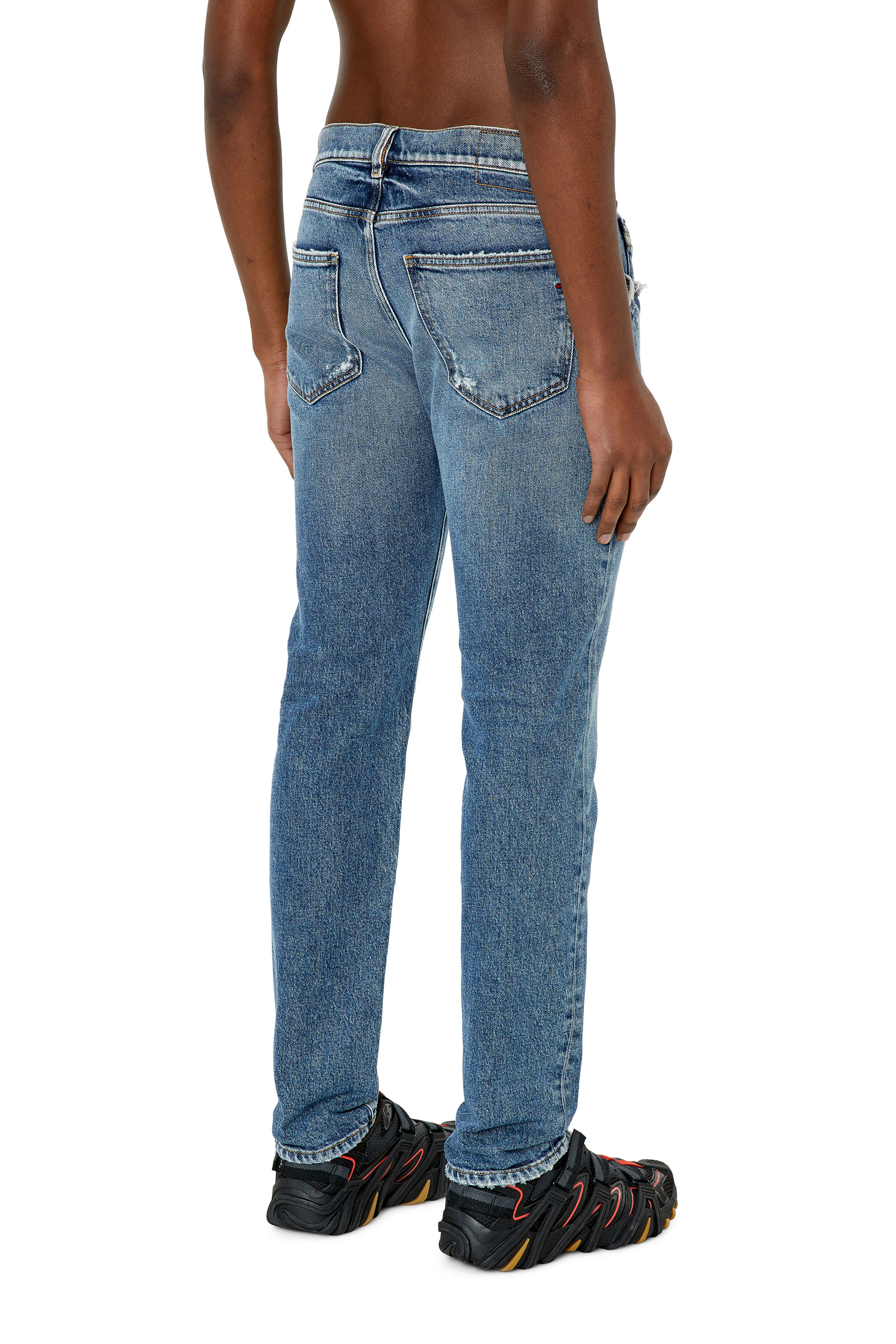 Diesel - Slim Jeans 2019 D-Strukt 09F16, Bleu moyen - Image 2