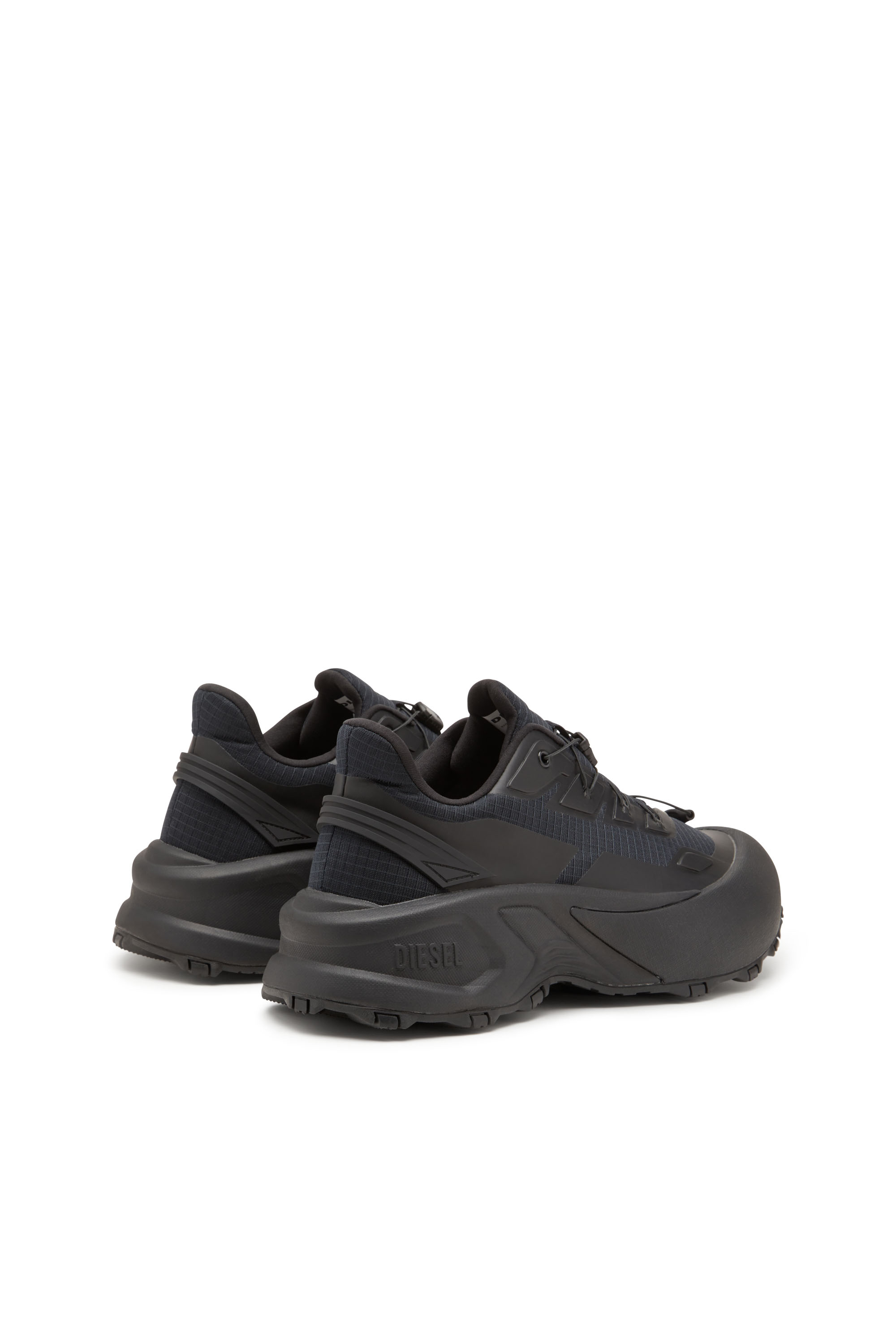 Diesel - D-CAGE RUNNER, Male's D-Cage Runner-Sneakers in TPU-trimmed ripstop in Black - 4