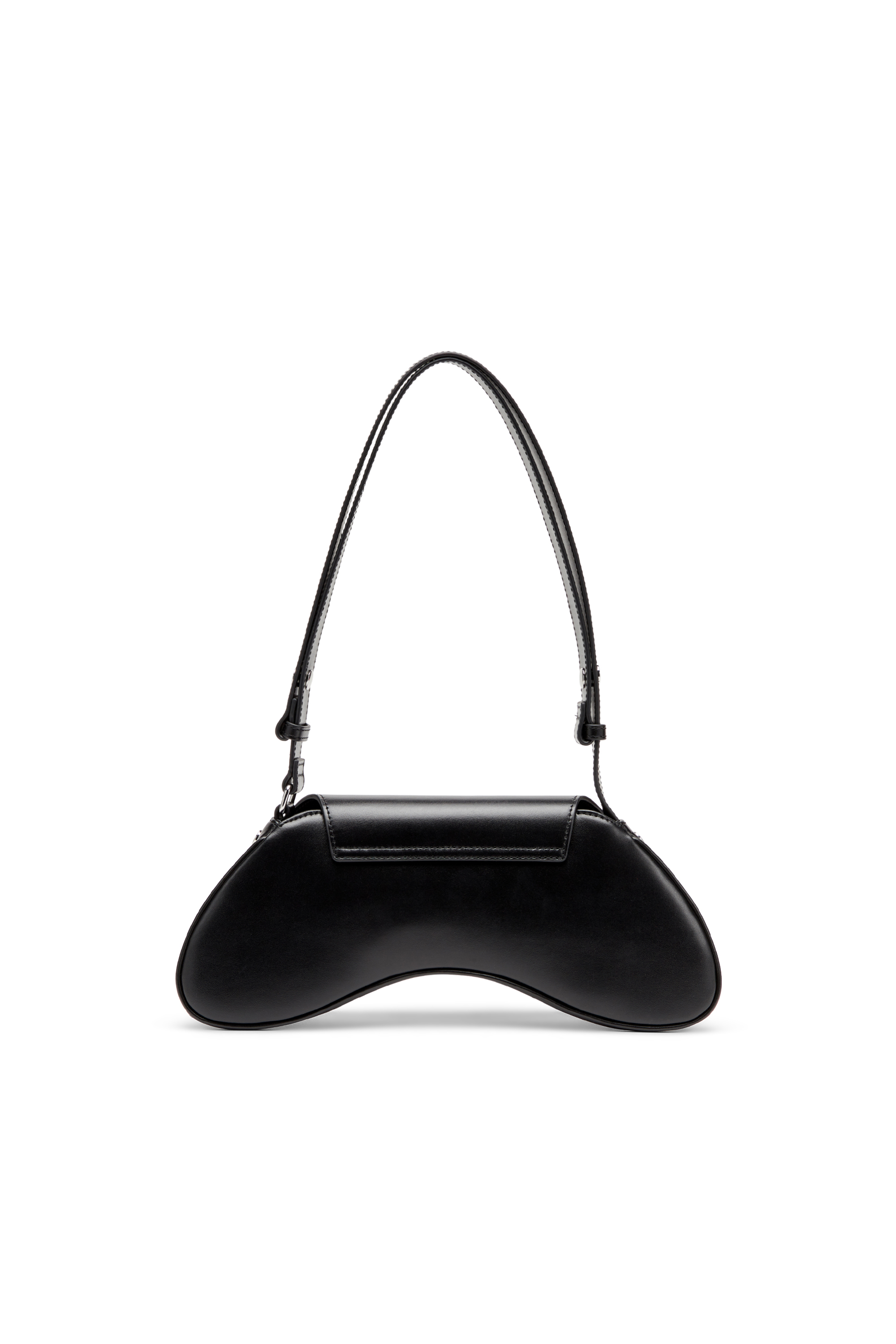 Diesel - PLAY CROSSBODY, Play-Sac à bandoulière en cuir semi-brillant Femme in Noir - 3
