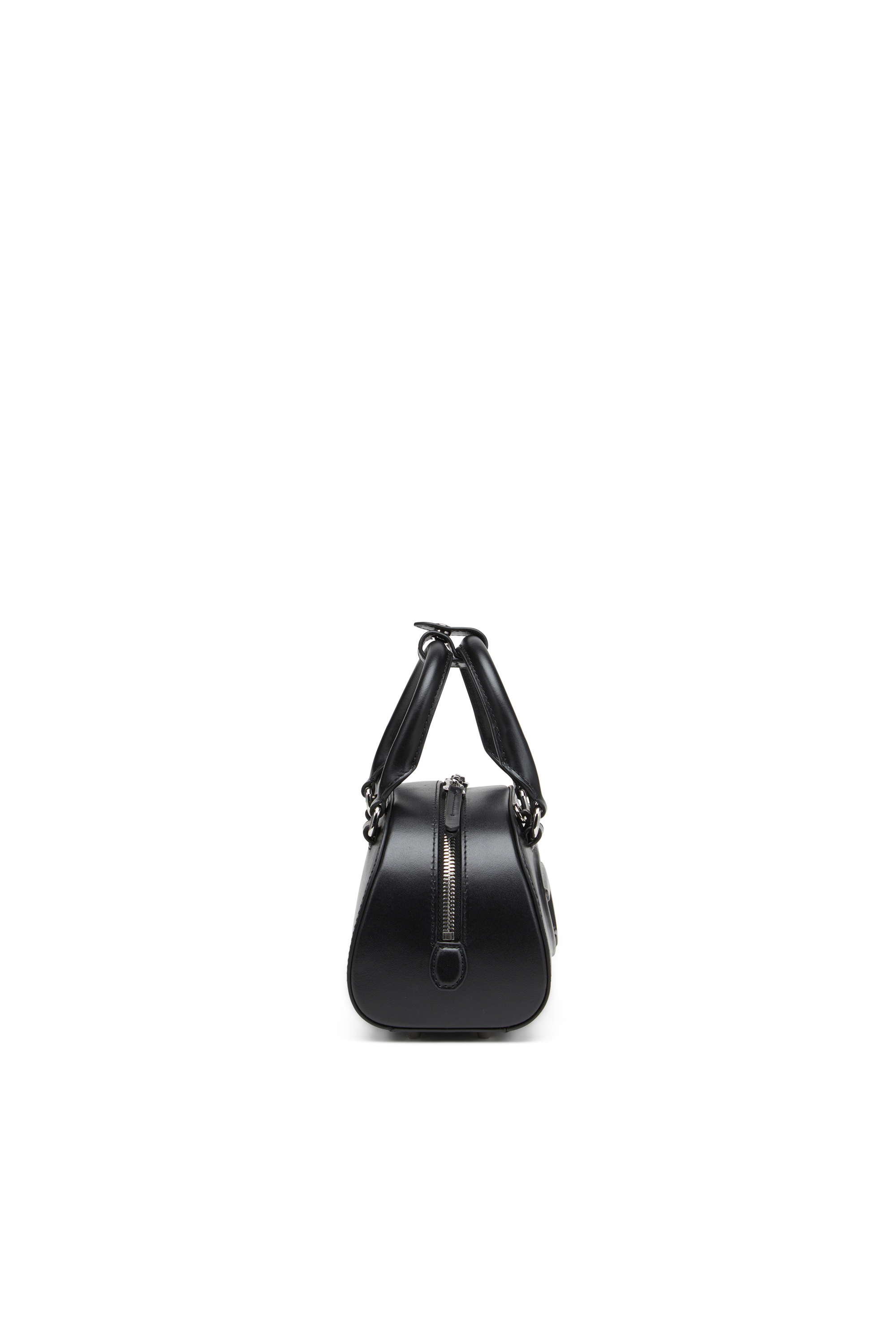 Diesel - 1DR DOME CROSSBODY, Female's Leather mini bowling bag in Black - 3