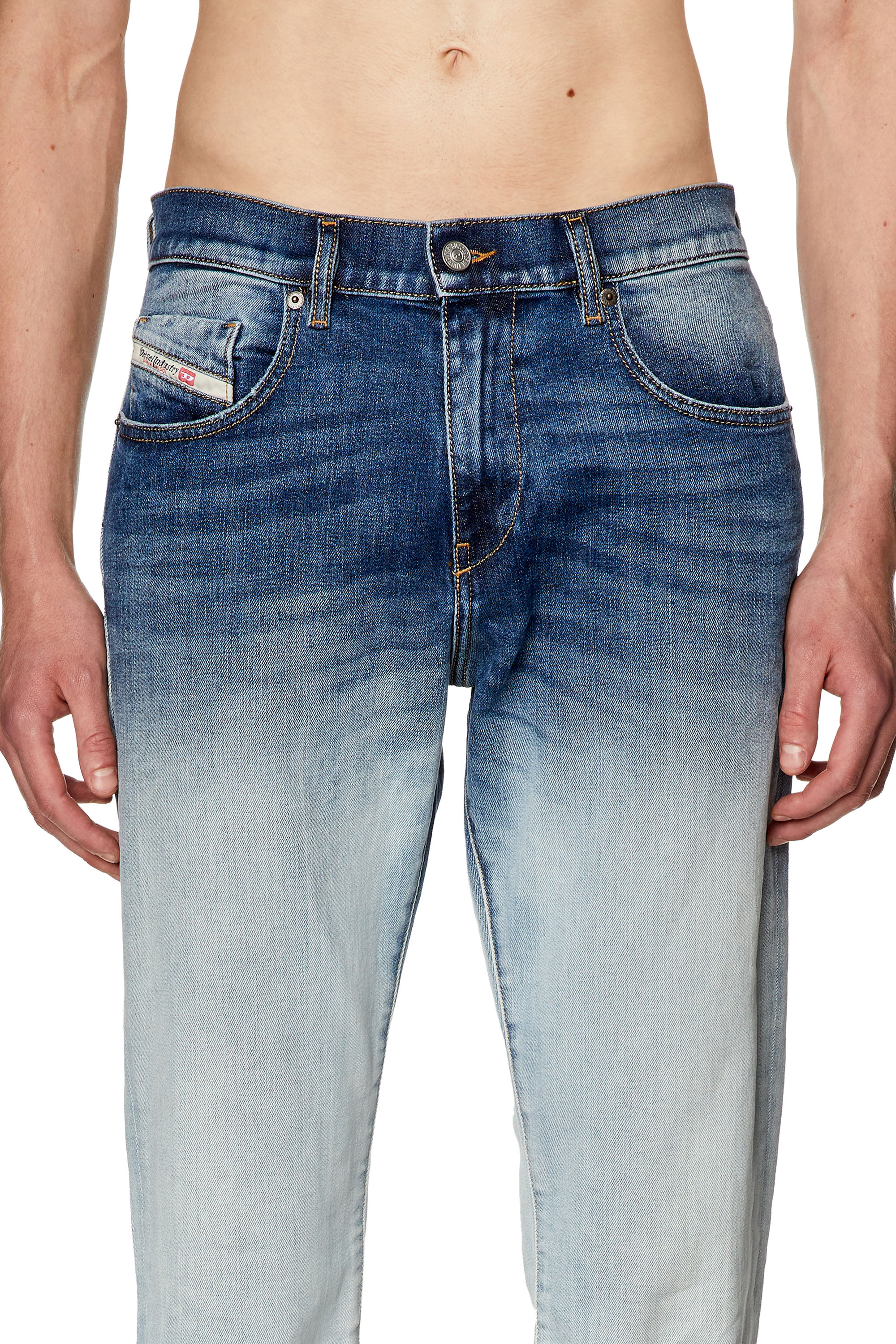 Diesel - Slim Jeans 2019 D-Strukt 09G28, Medium Blue - Image 4