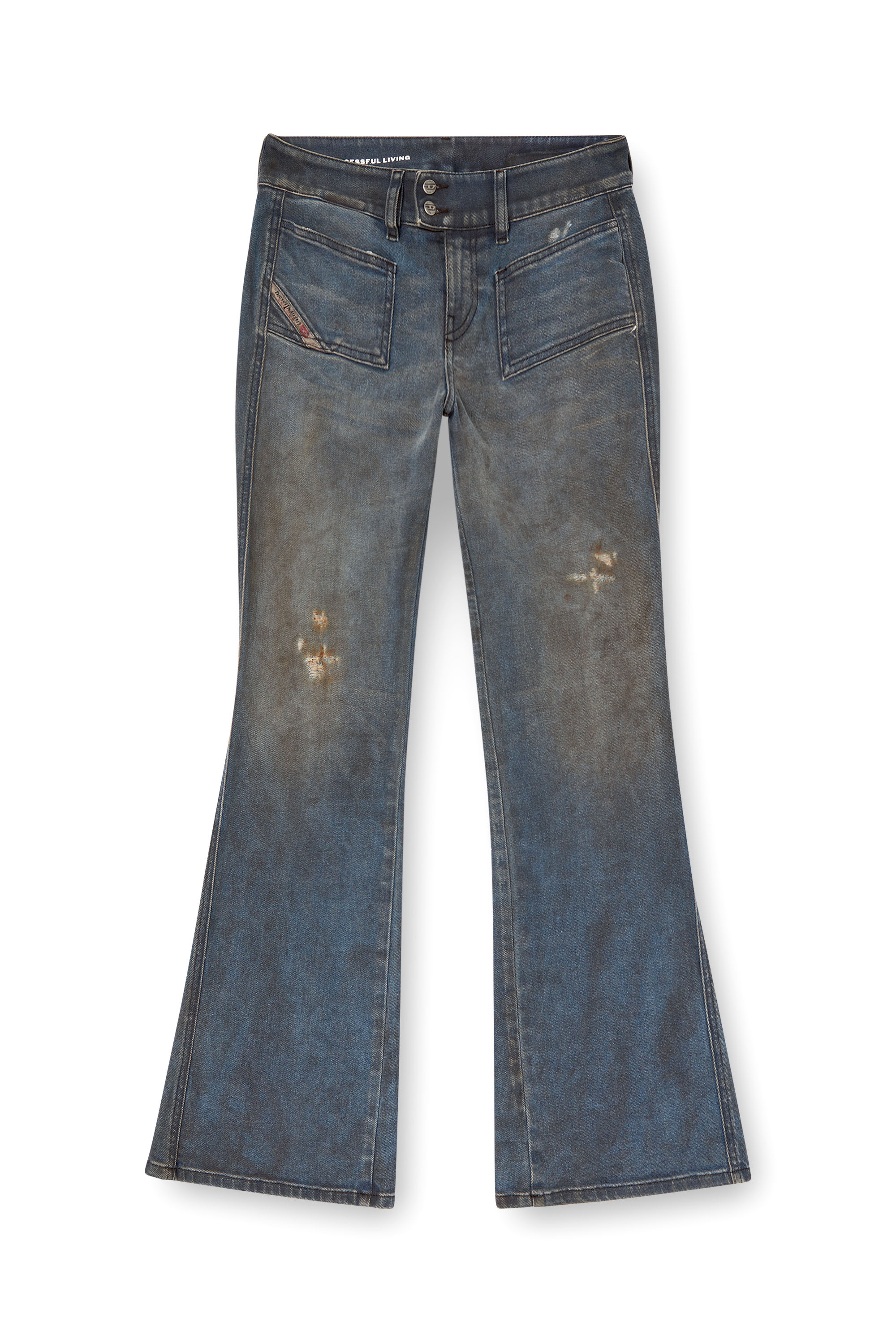 Diesel - Female's Bootcut Jeans D-Hush 09L25, Medium Blue - 3