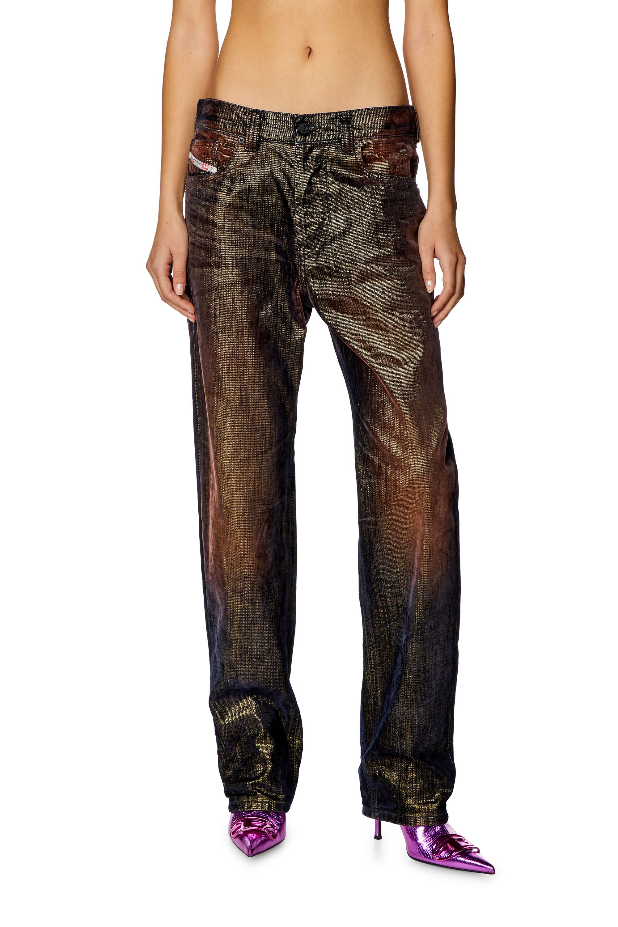 Diesel - Female Straight Jeans D-Ark 09I50, Black/Dark Grey - Image 1