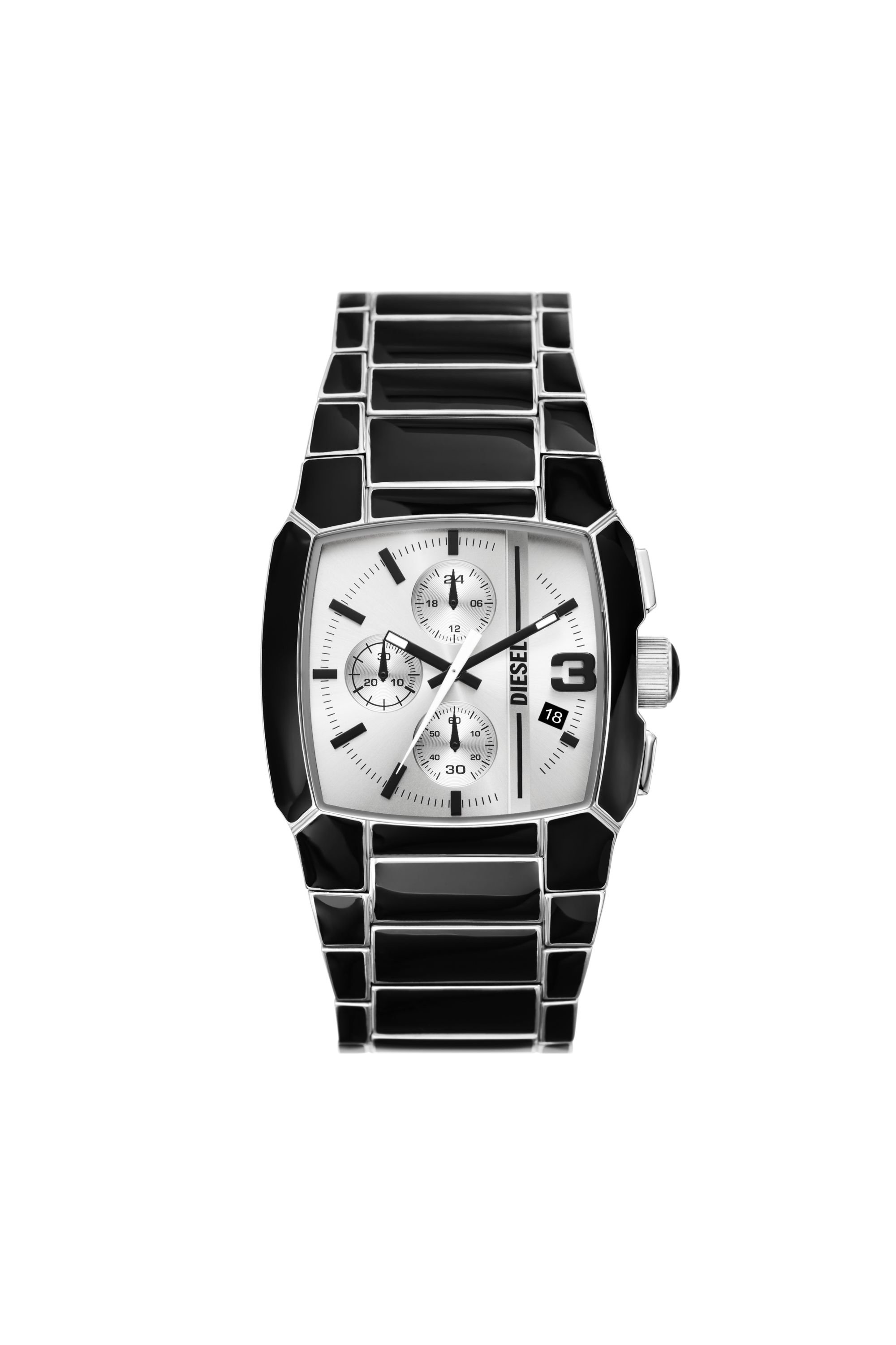 Diesel - DZ4646, Male Cliffhanger black enamel and stainless steel watch in Black - Image 1