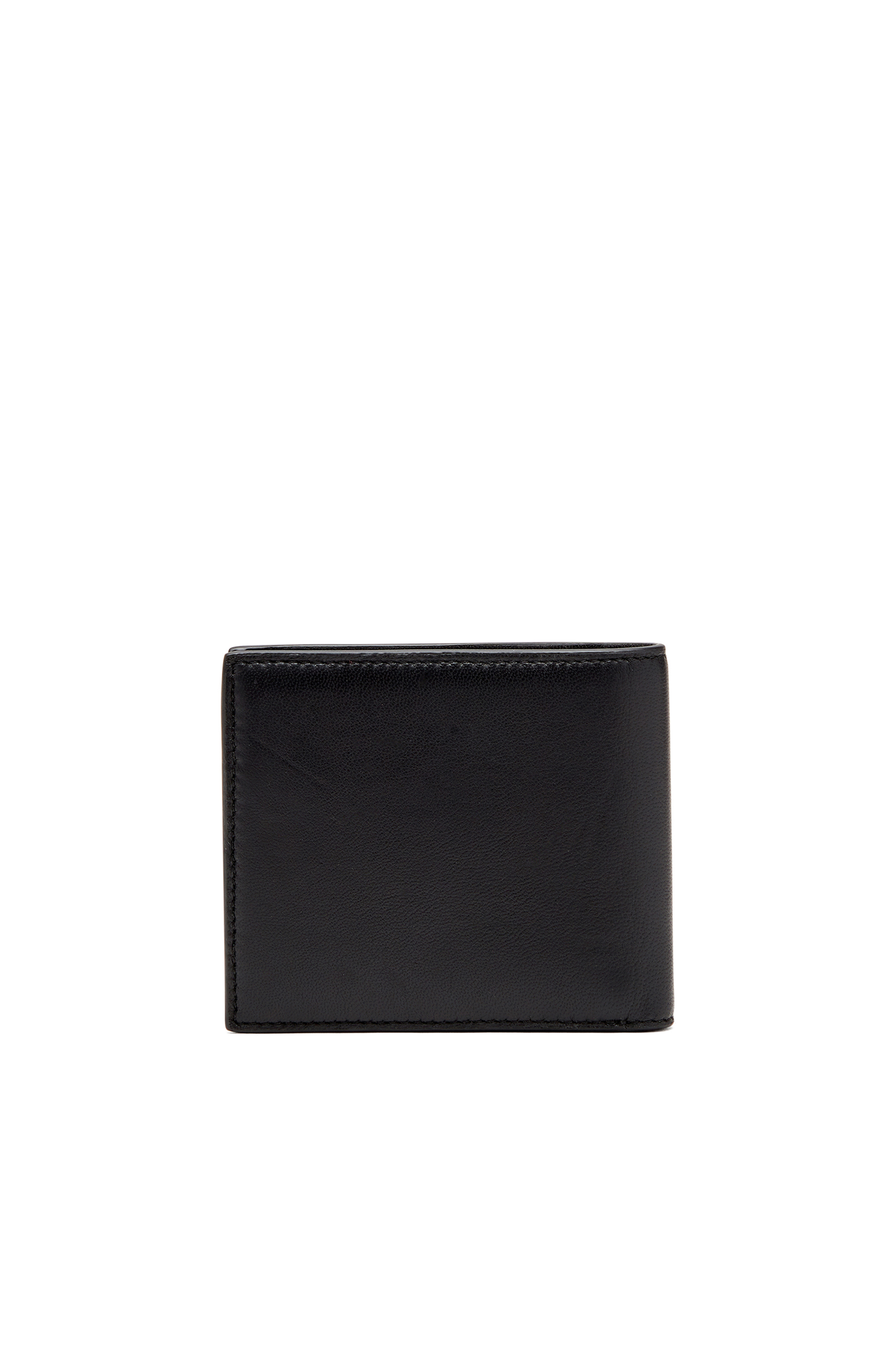 Diesel - RAVE BI-FOLD COIN S, Portefeuille à deux volets en cuir nappa Homme in Noir - 2