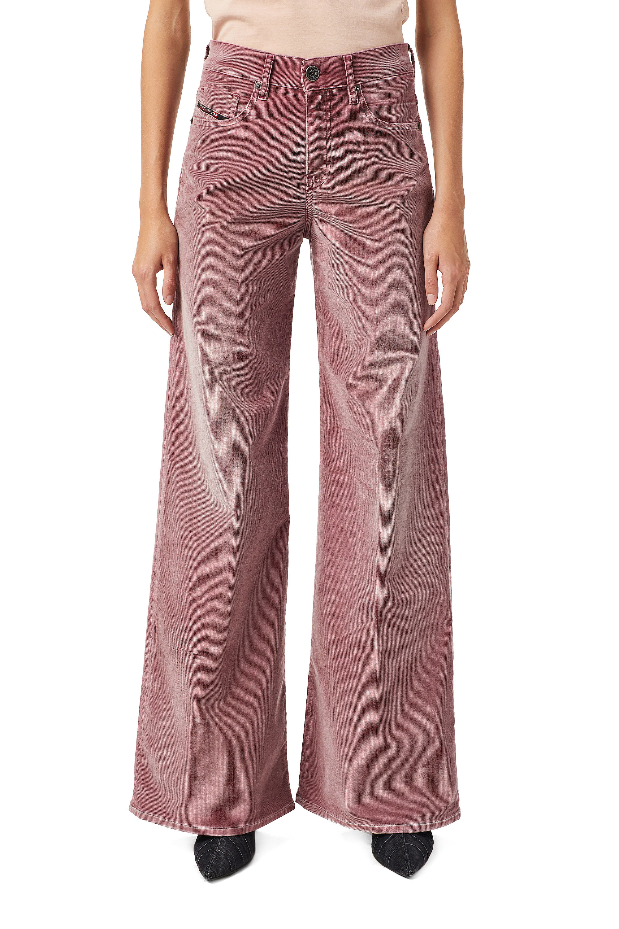 Diesel - D-Akemi 069YA Bootcut and Flare Jeans, Pink - Image 1