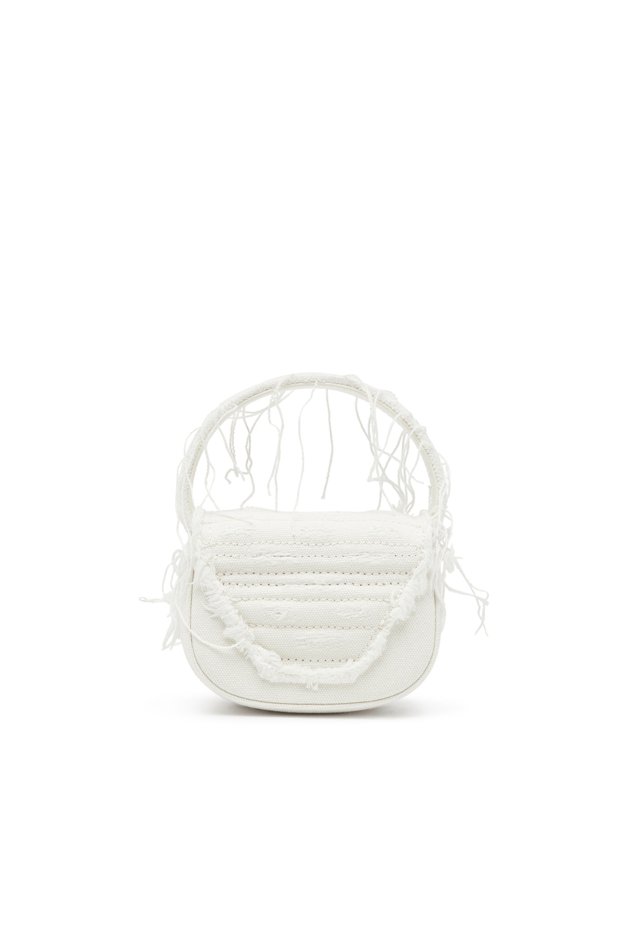 Diesel - 1DR XS, Female's 1DR XS-Iconic mini bag in canvas and leather in White - 2