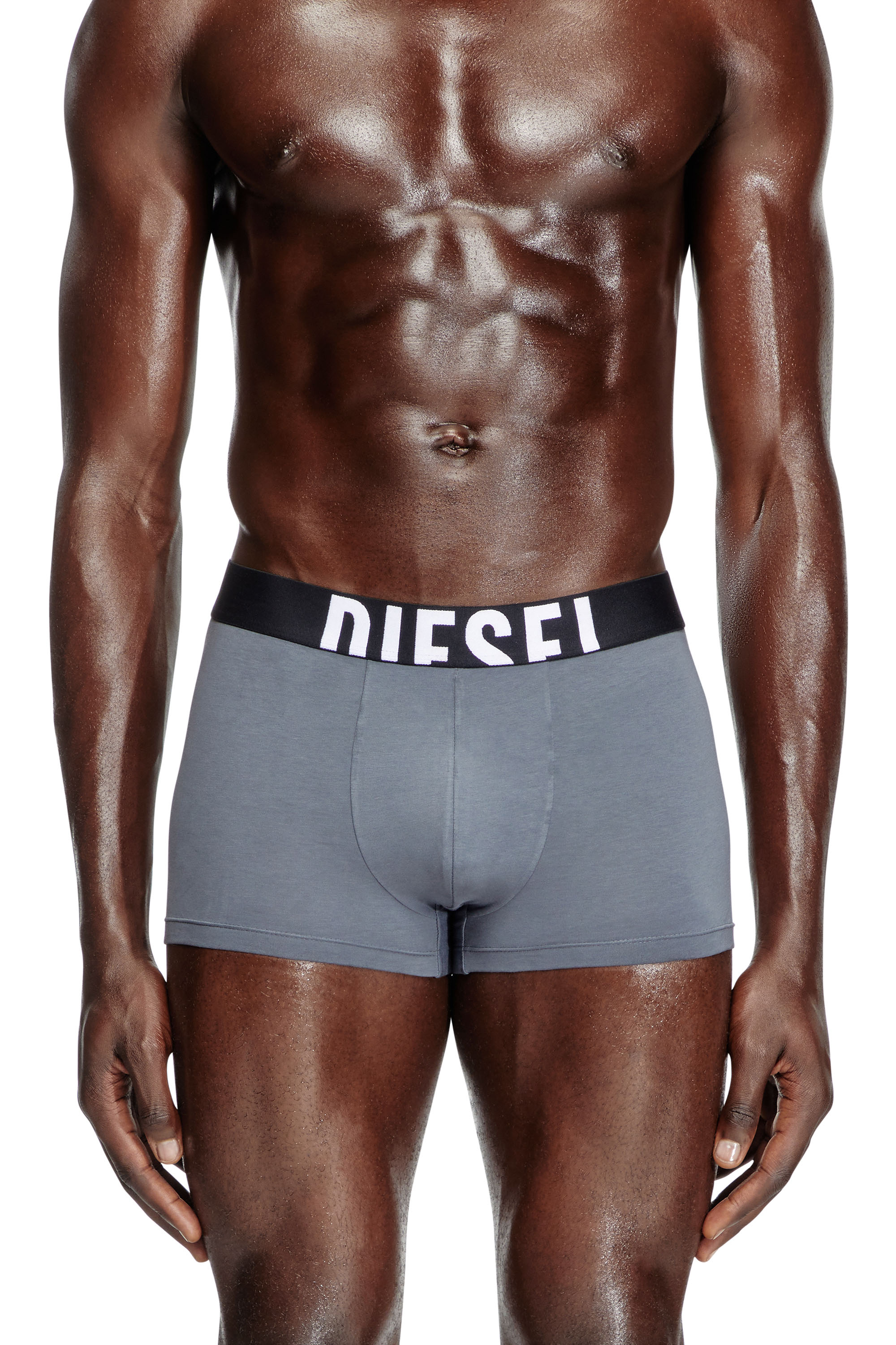 Diesel - DAMIEN-D-POP-3PACK-40, Male's Three-pack boxer briefs in stretch cotton in Grey/Black - 2