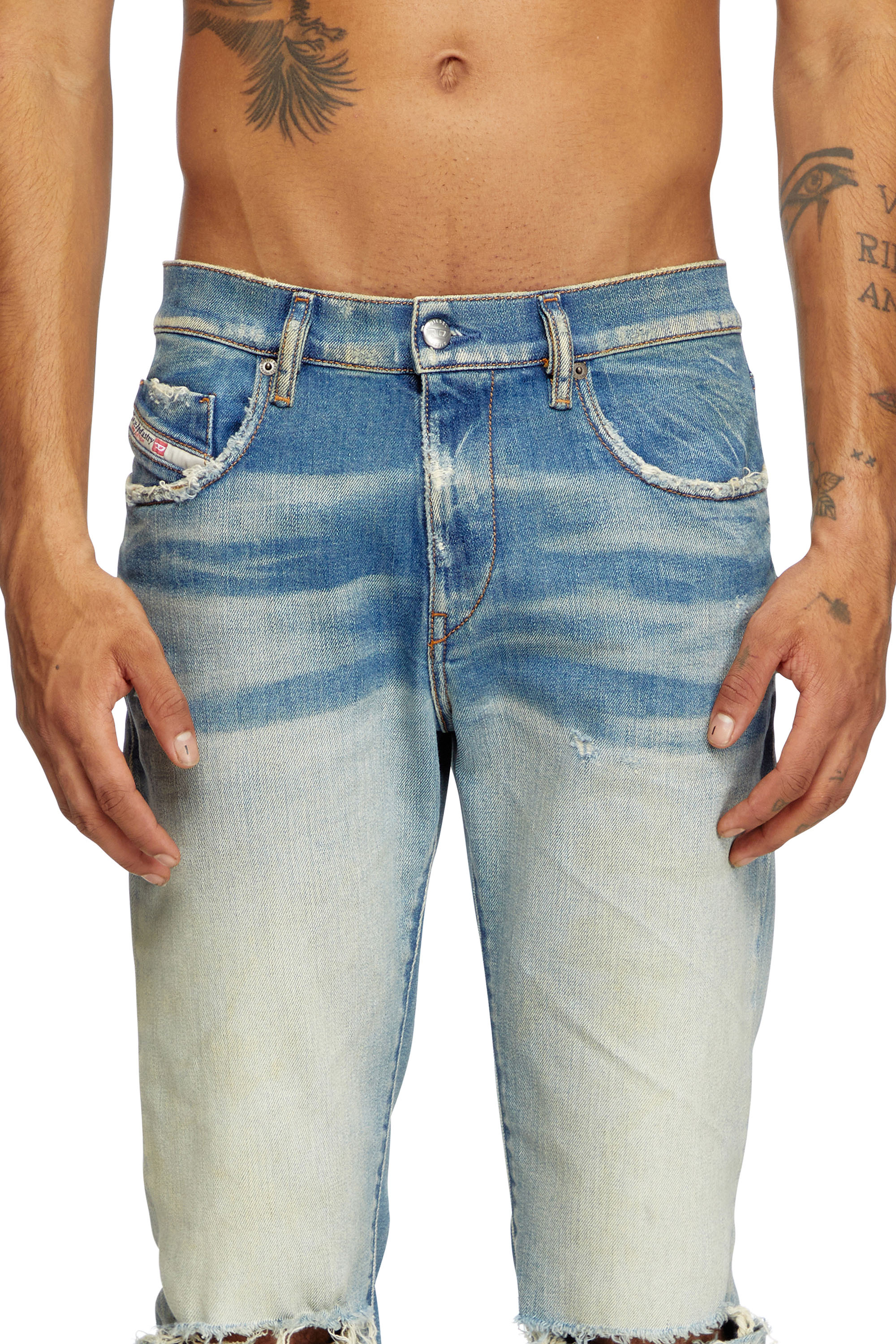 Diesel - Male's Slim Jeans 2019 D-Strukt 09L28, Medium Blue - 5