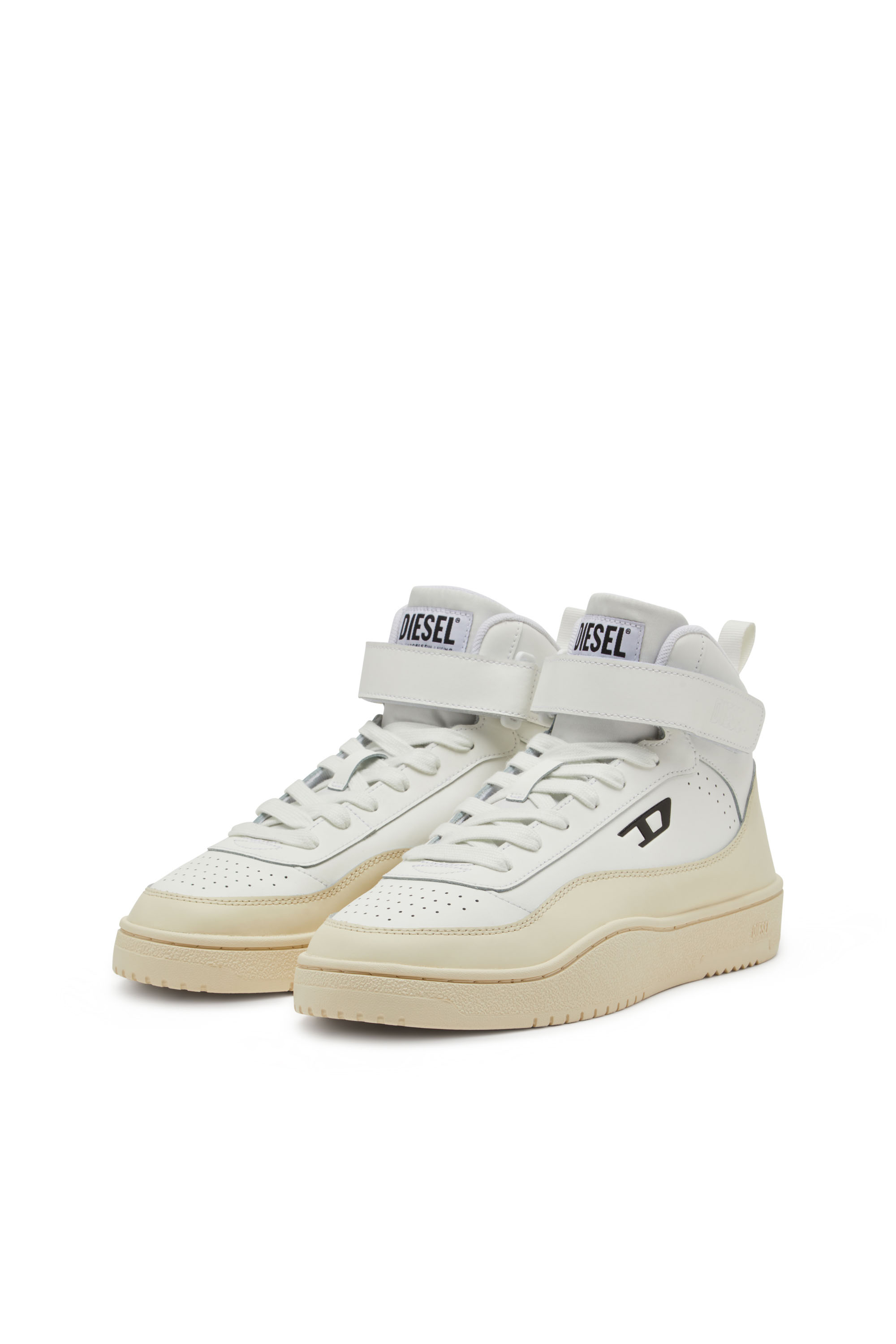 Diesel - S-TRACKER-D MID, Sneakers mi-hautes Homme in Blanc - 8