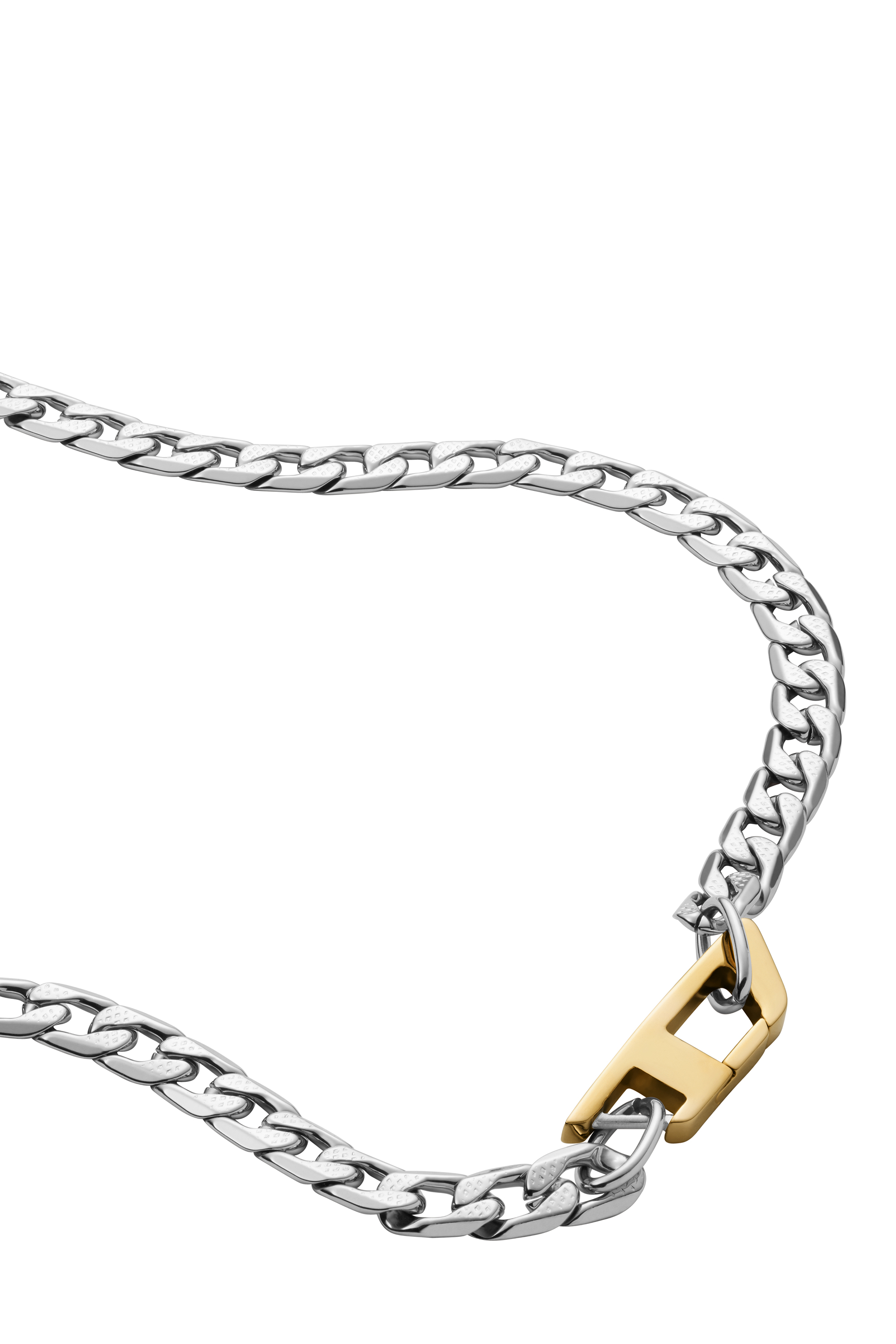 Diesel - DX1343, Unisex Stainless steel chain necklace in Silver - Image 1