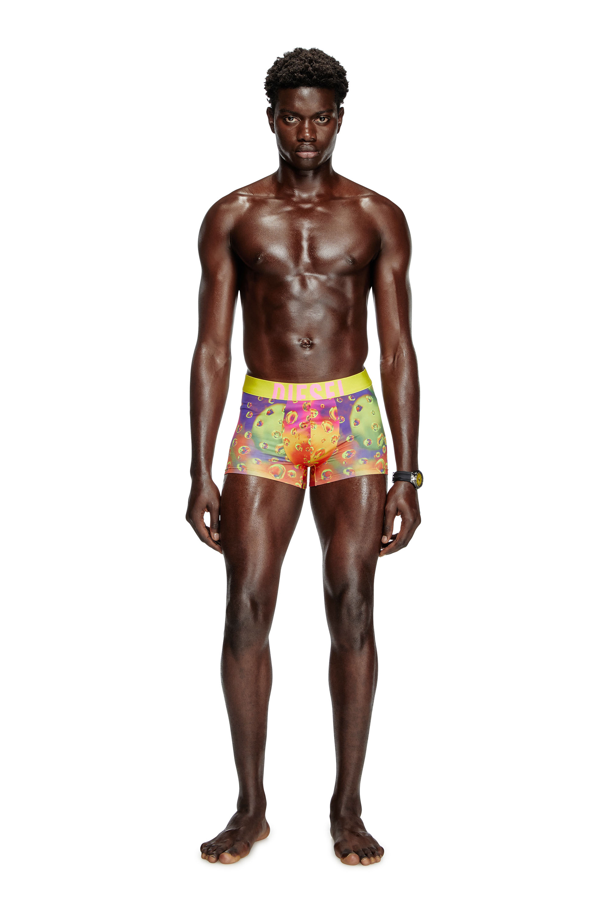 Diesel - DAMIEN-D-POP-40, Male's Boxer briefs with acid rain print in Multicolor - 1