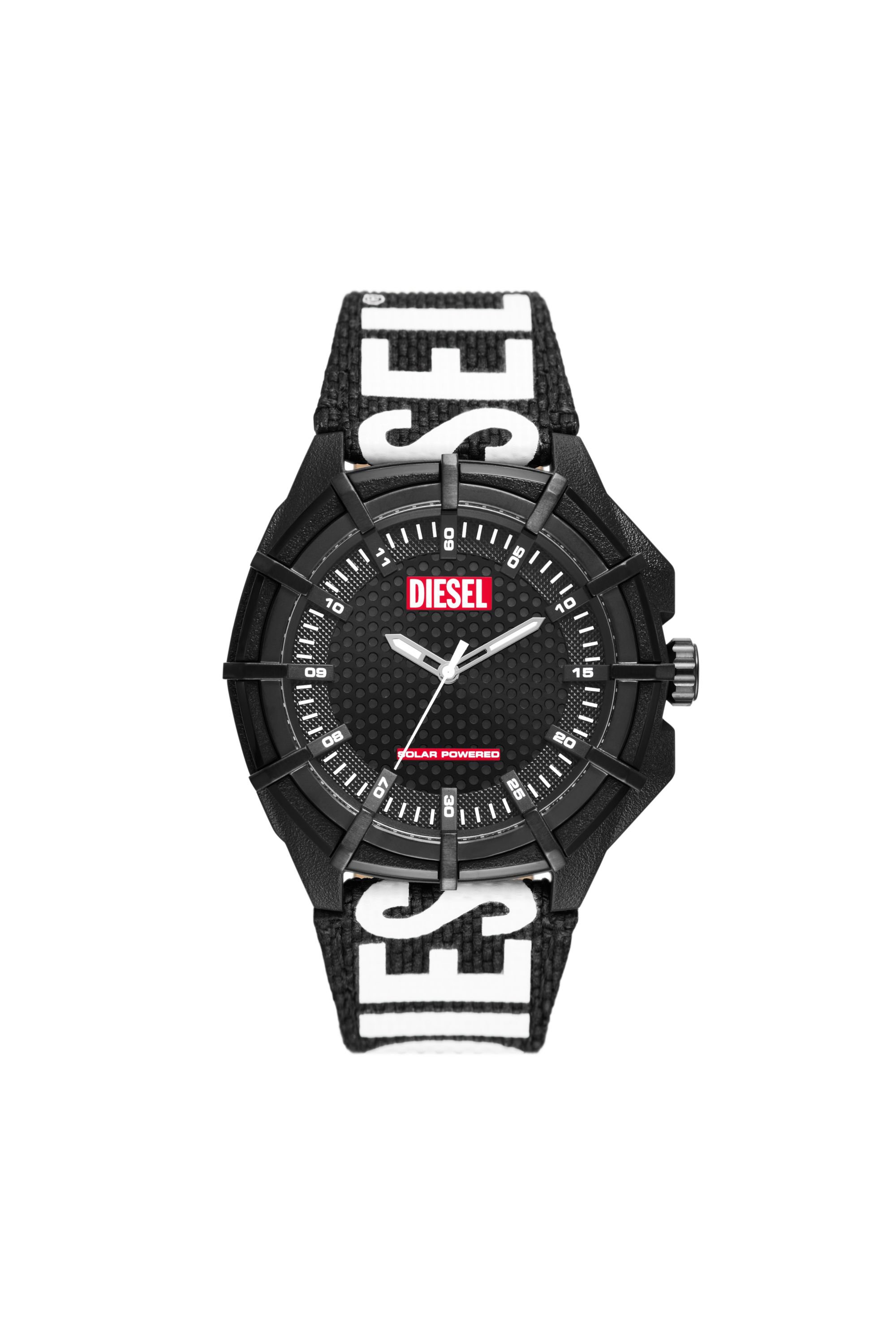 Diesel - DZ4654, Male Framed solar-powered black rpet watch in Multicolor - Image 1