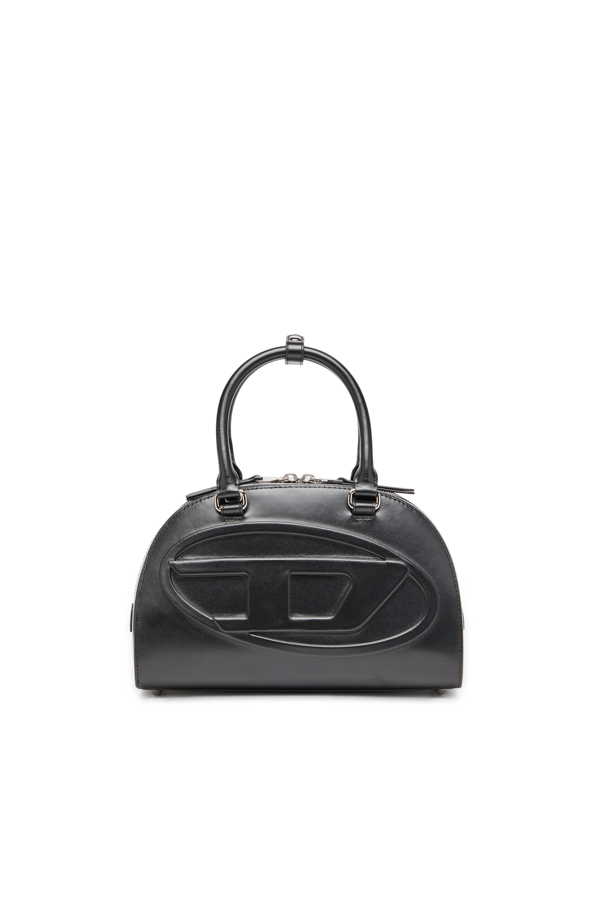 Diesel - 1DR DOME TOP HANDLE, Female's Leather bowling bag in Black - 1
