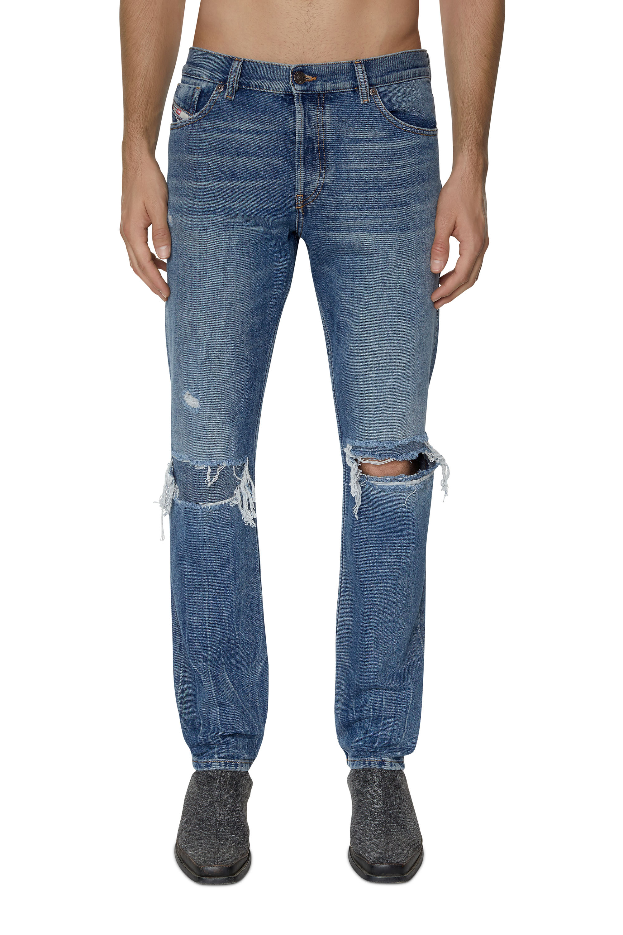 Diesel - 1995 D-Sark 09E02 Straight Jeans, Bleu moyen - Image 1