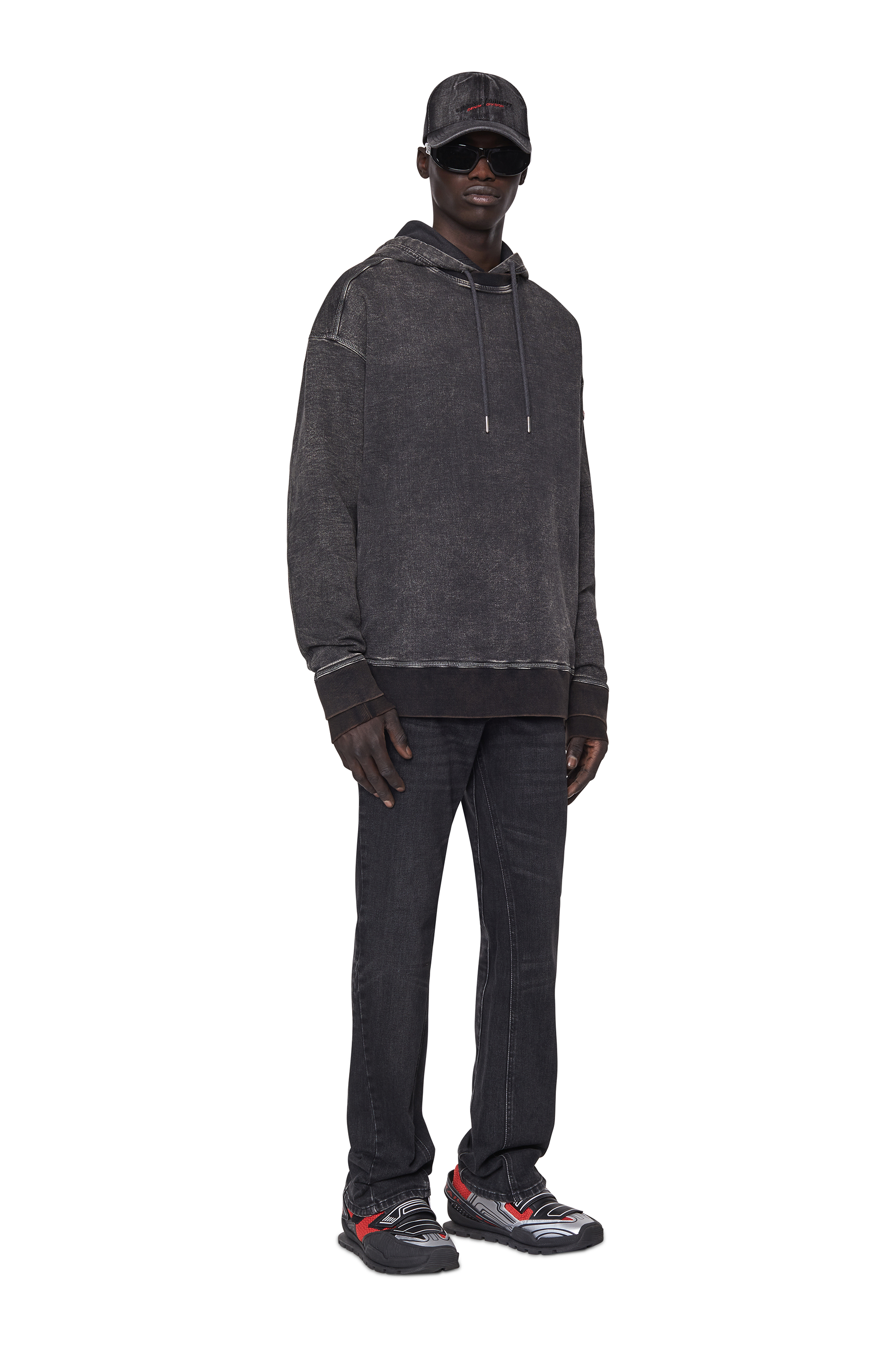 2021 D-Vocs 09B83 Bootcut Jeans, Black/Dark Grey Diesel - 2021 D-Vocs 09B83 Bootcut Jeans, Black/Dark Grey - Image 1