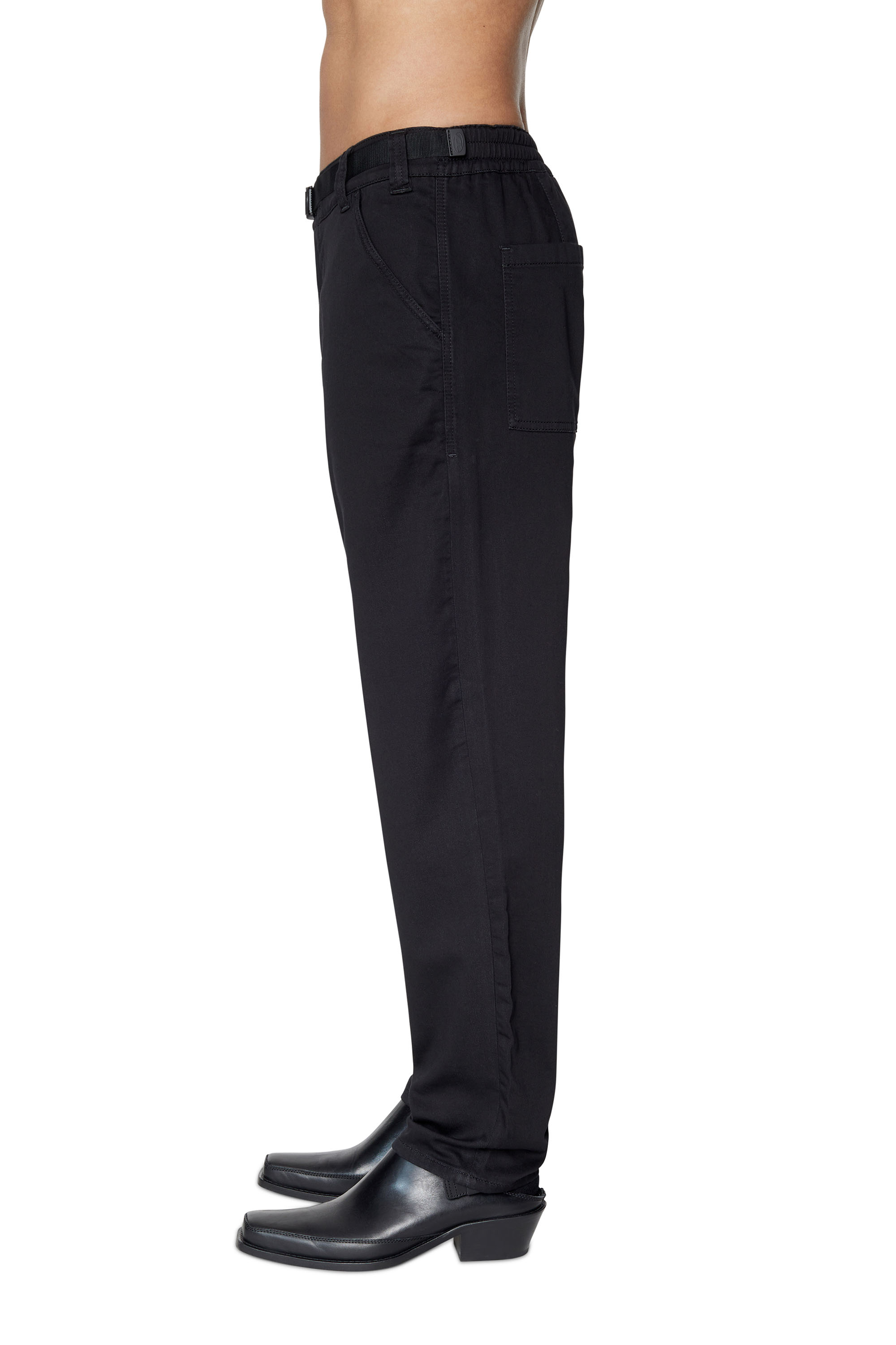 Diesel - Krooley JoggJeans® 069ZG Tapered, Black/Dark Grey - Image 6